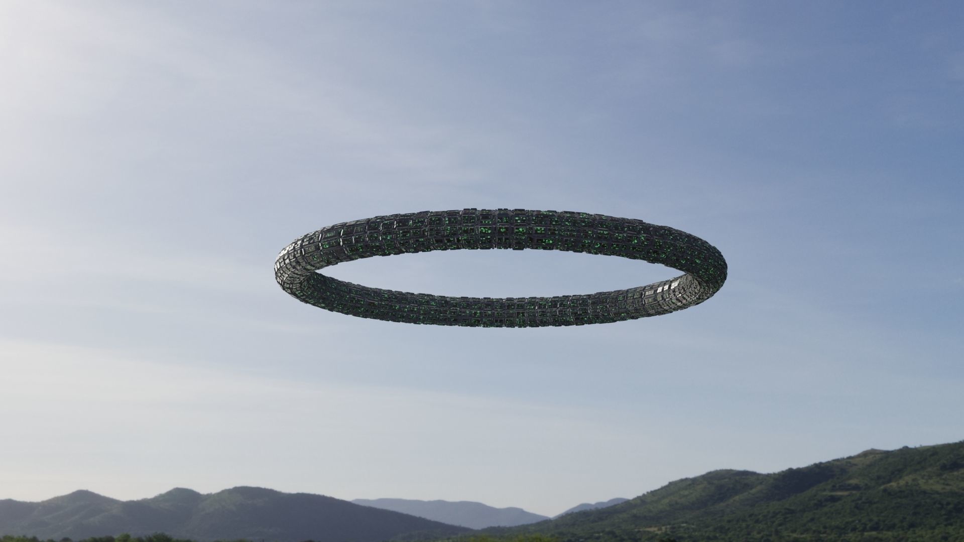 Ufo 3D model circle 3D model_1