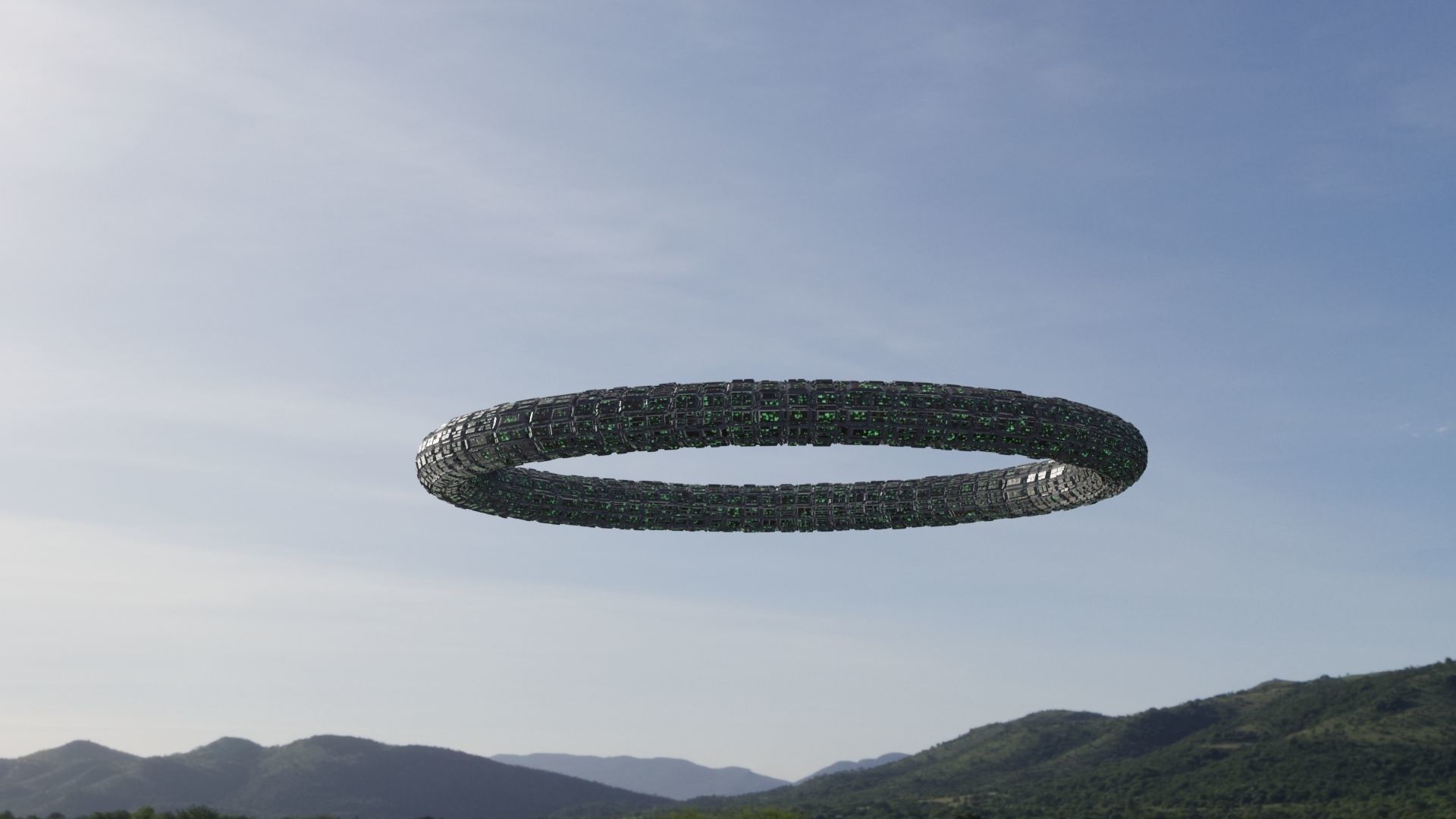 Ufo 3D model circle 3D model_3