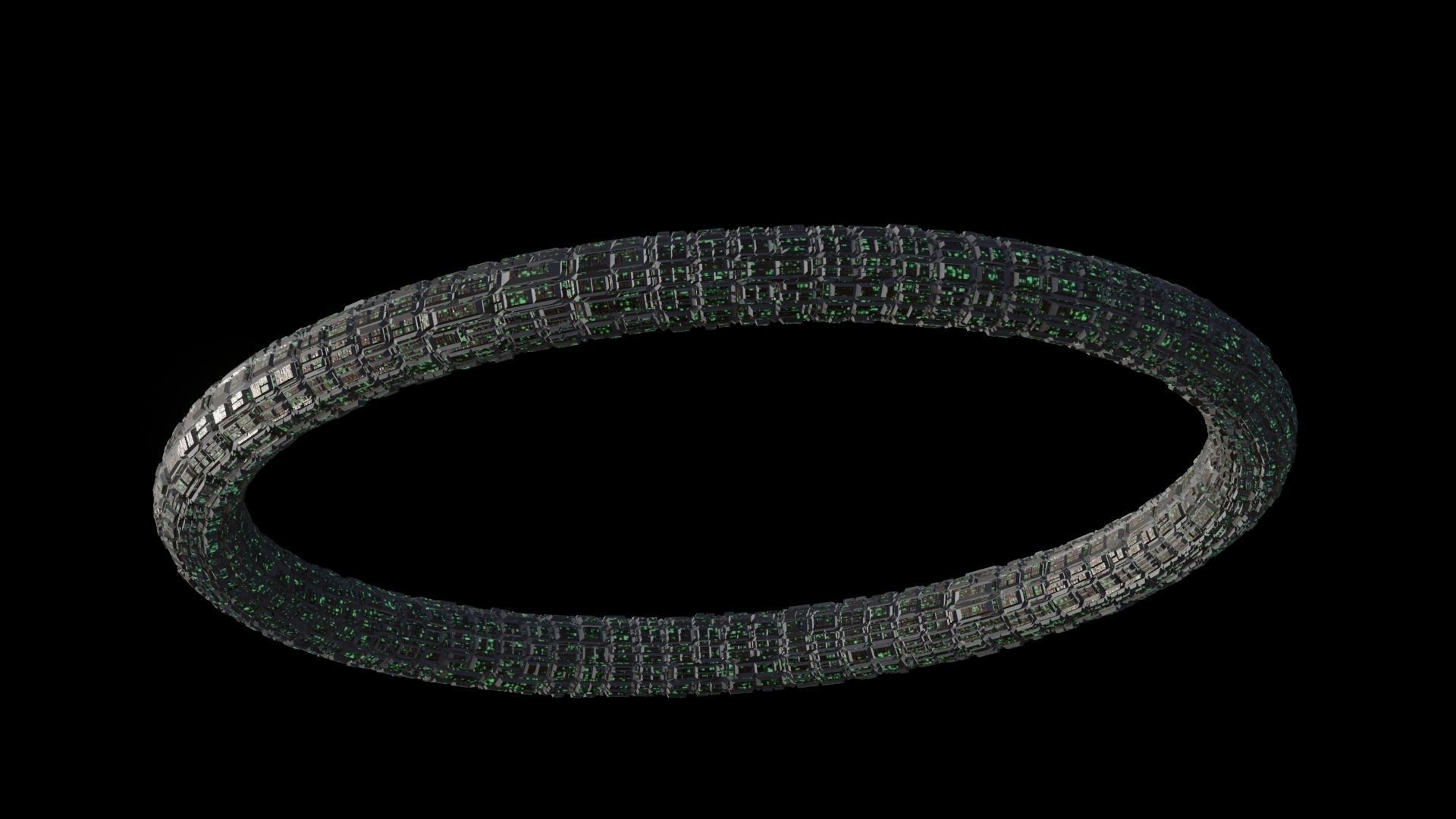 Ufo 3D model circle 3D model_12