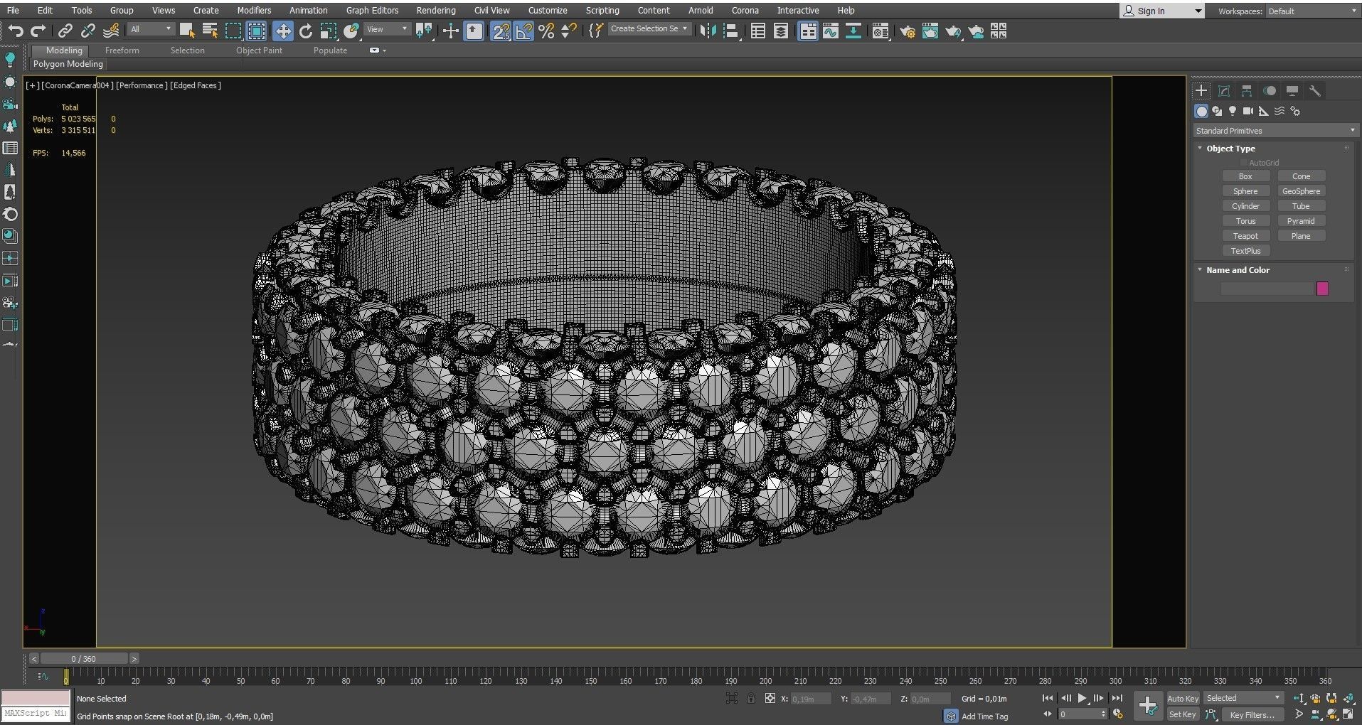 Ring with diamonds 3D print model_8