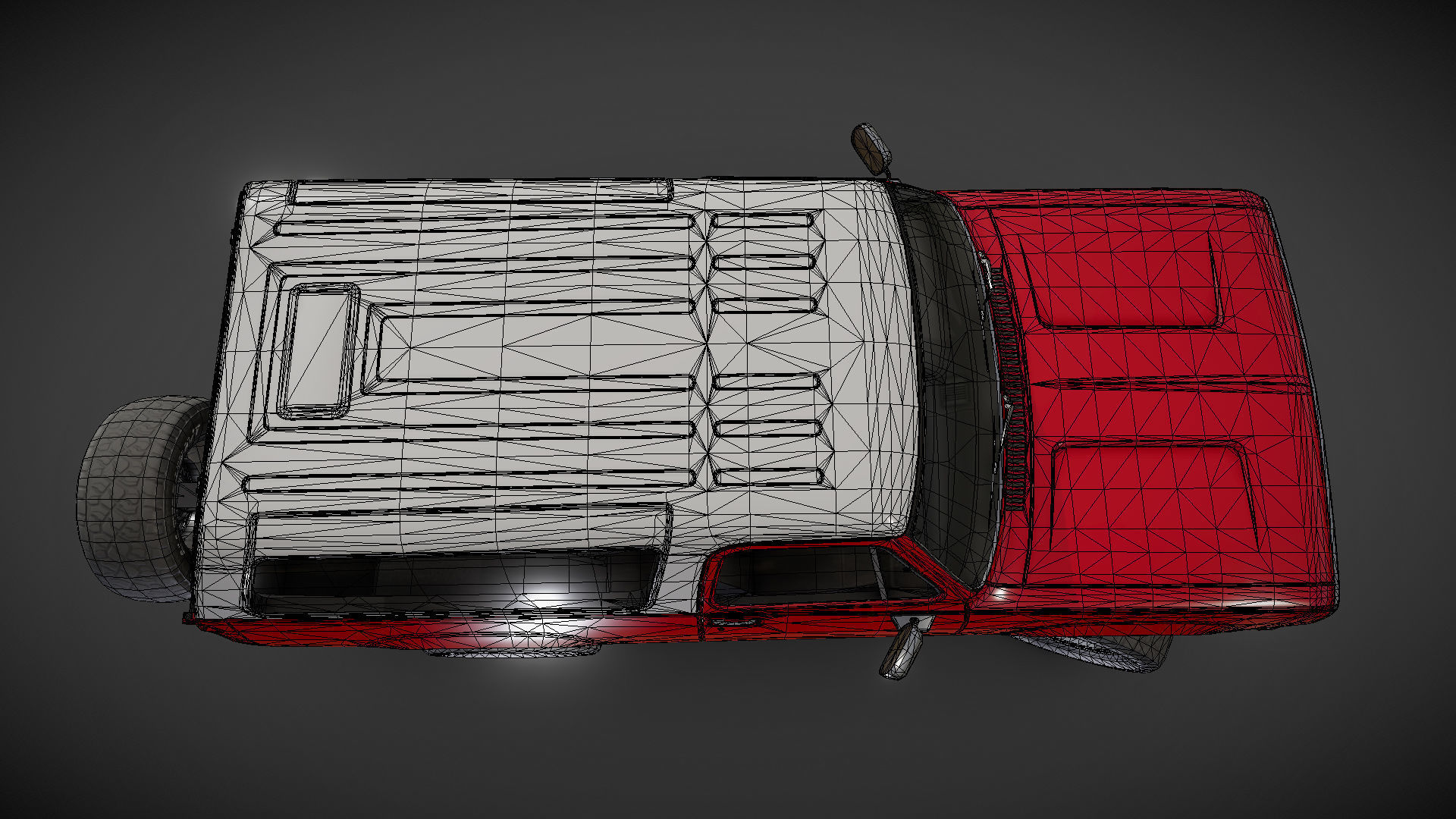 American generic offroad car Low-poly 3D model_33