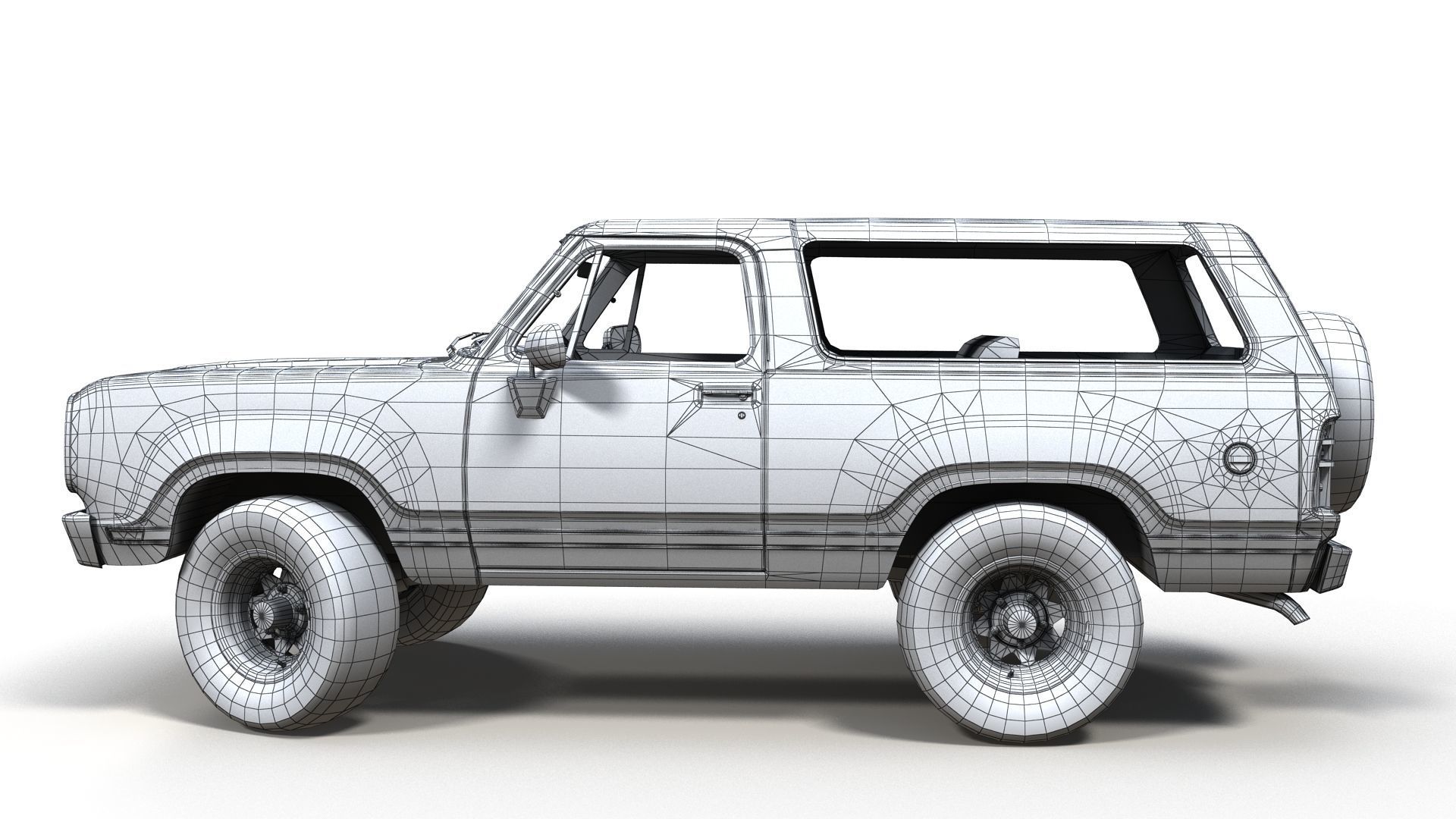 American generic offroad car Low-poly 3D model_17