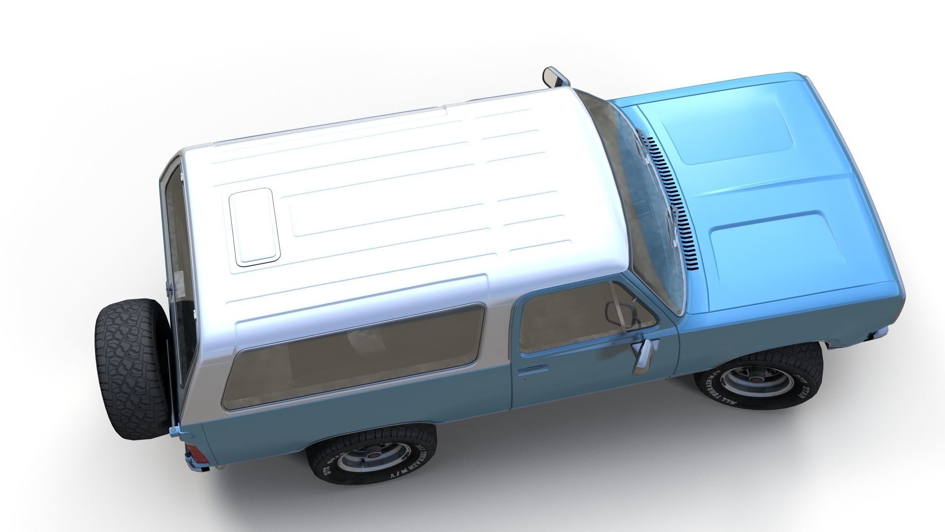 American generic offroad car Low-poly 3D model_10
