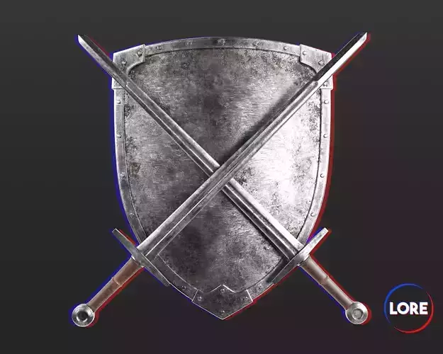 Medieval Collection Knightly Sword and Shield 