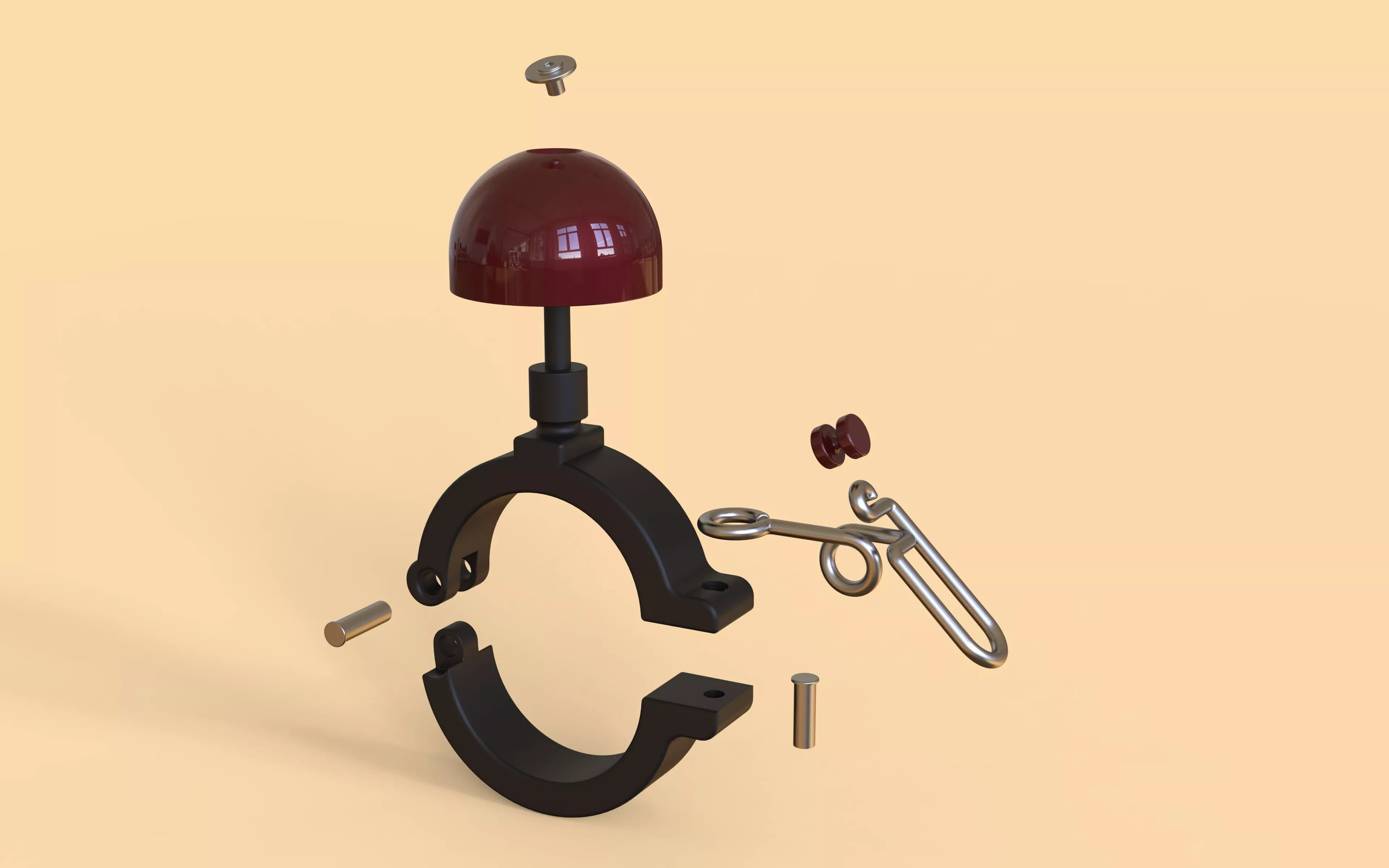 Lezyne classic bike bell 3D model