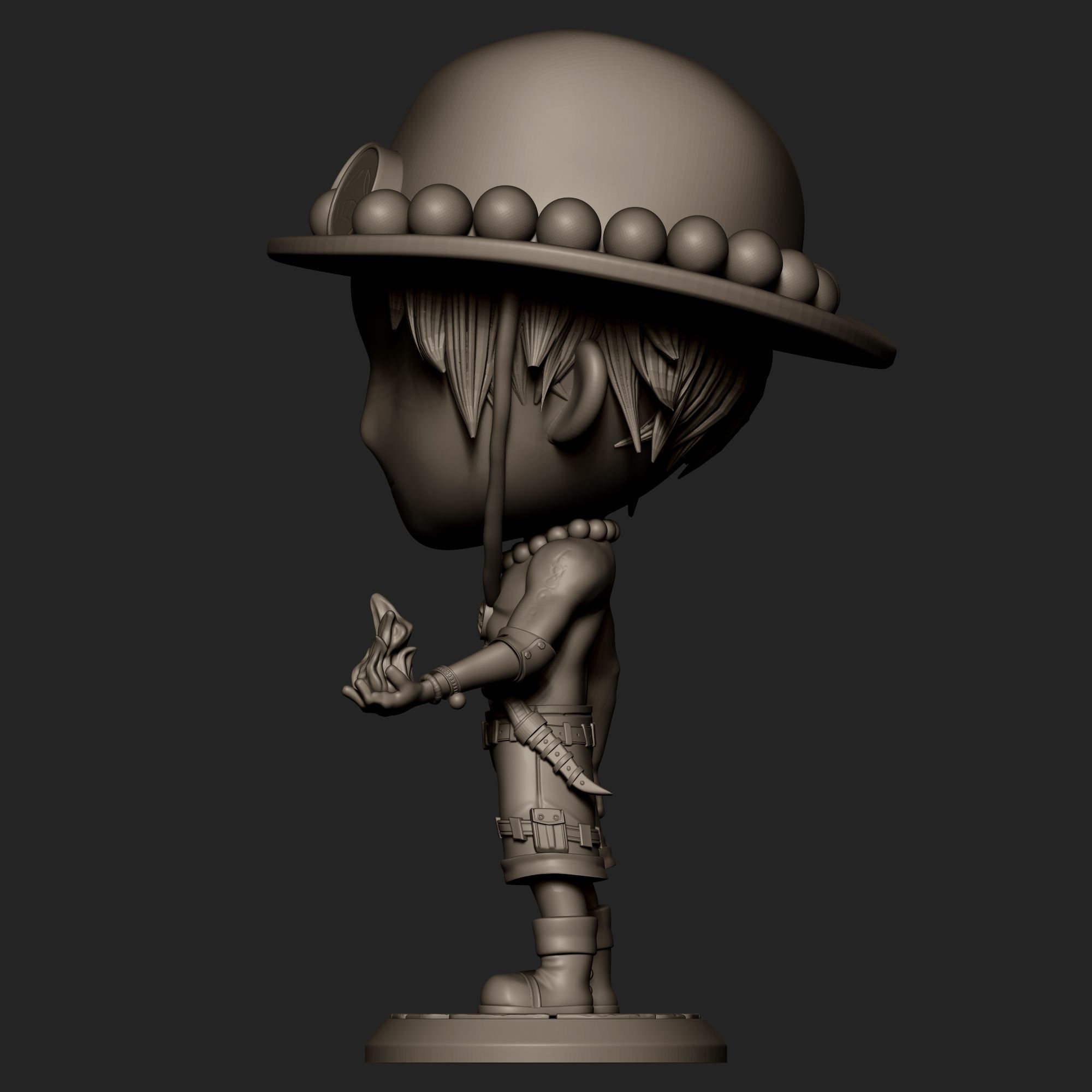 Portgas D Ace 3D print model_11