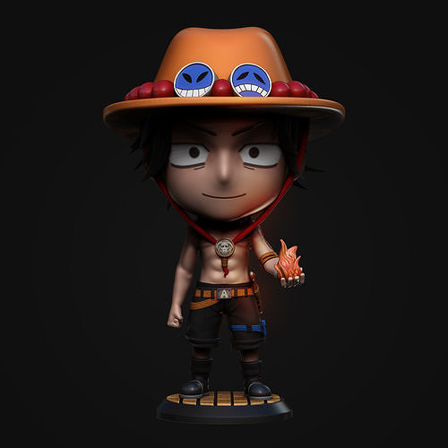 Portgas D Ace 3D print model
