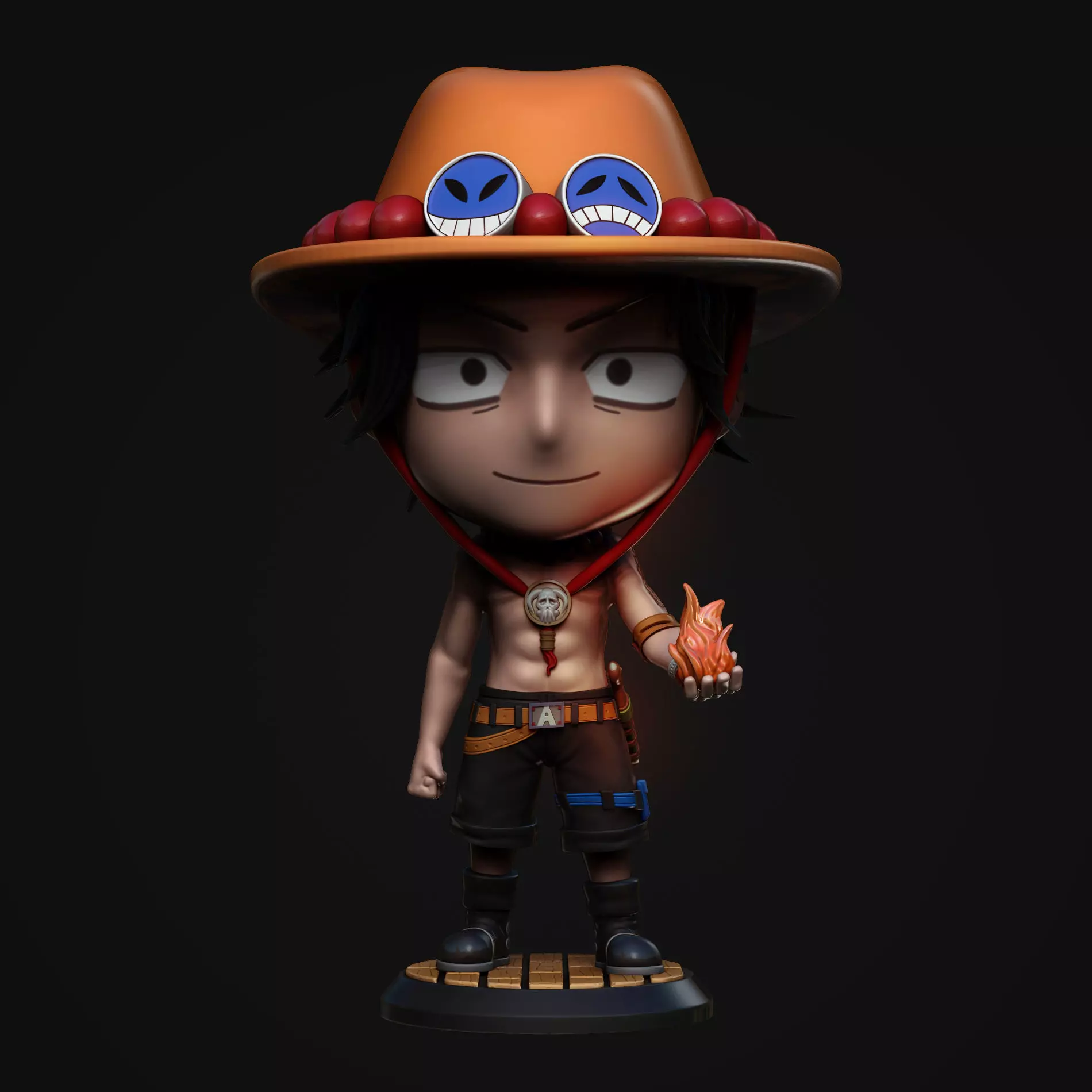 Portgas D Ace 3D print model_0