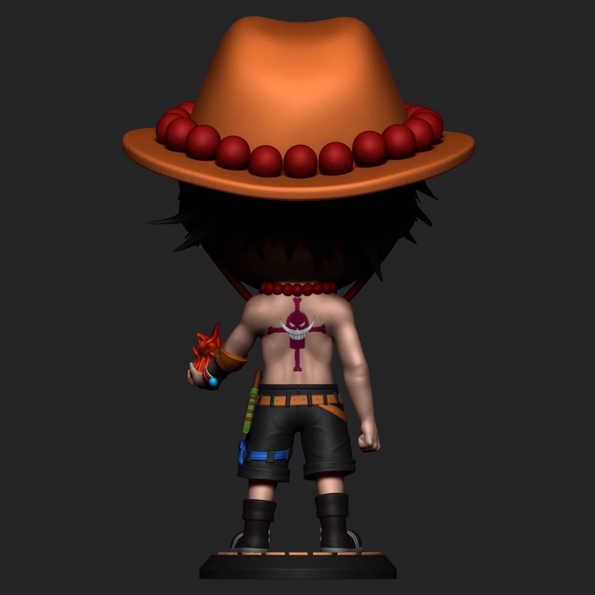 Portgas D Ace 3D print model_5