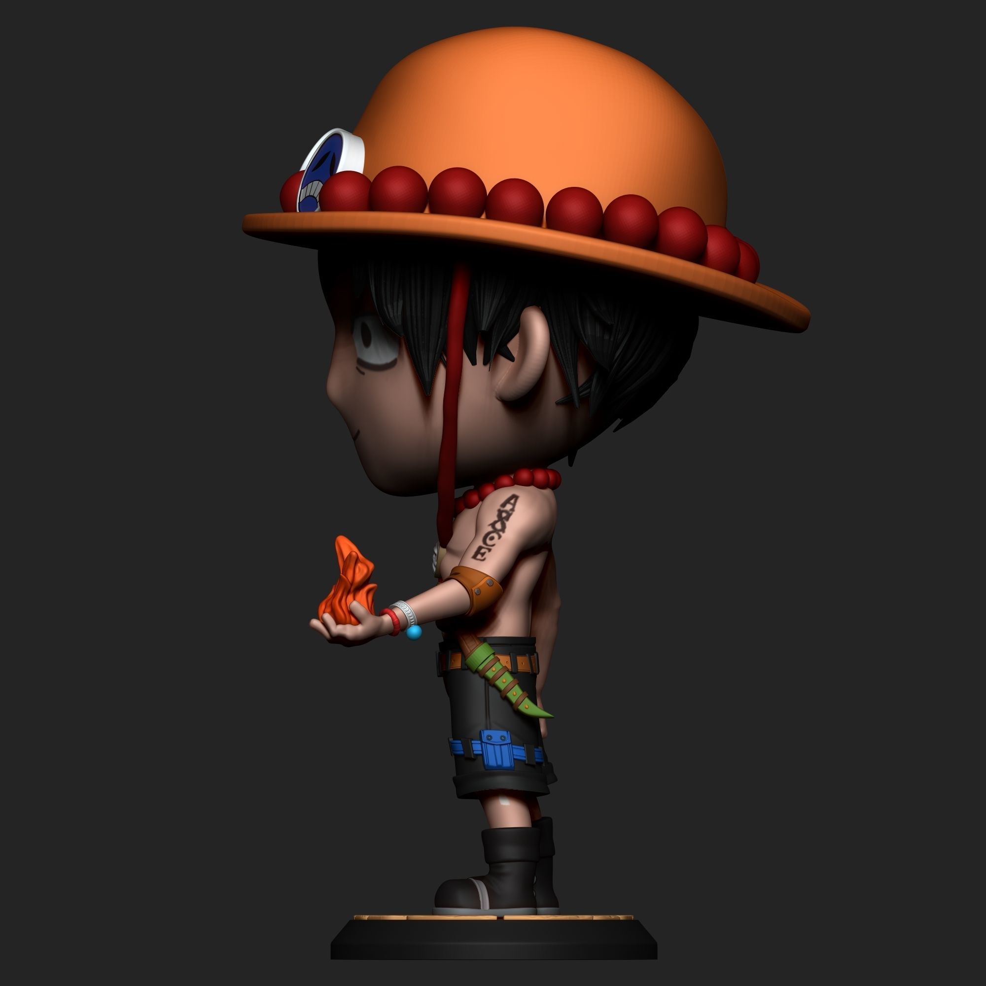 Portgas D Ace 3D print model_2