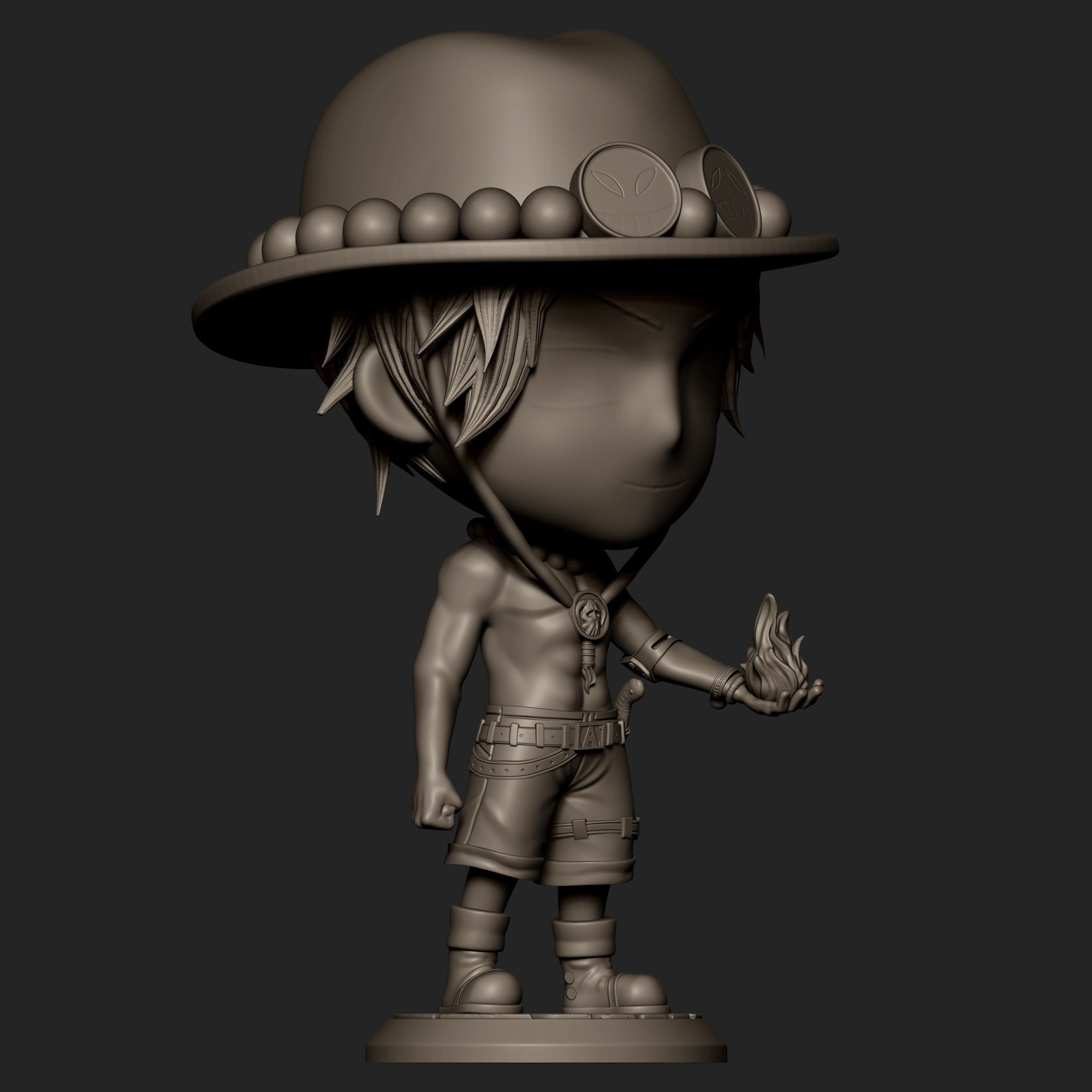 Portgas D Ace 3D print model_9