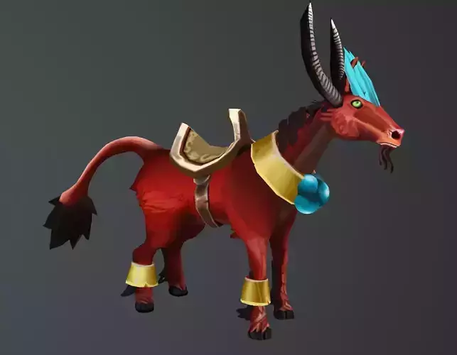 Hand-Painted Horse Mount Character