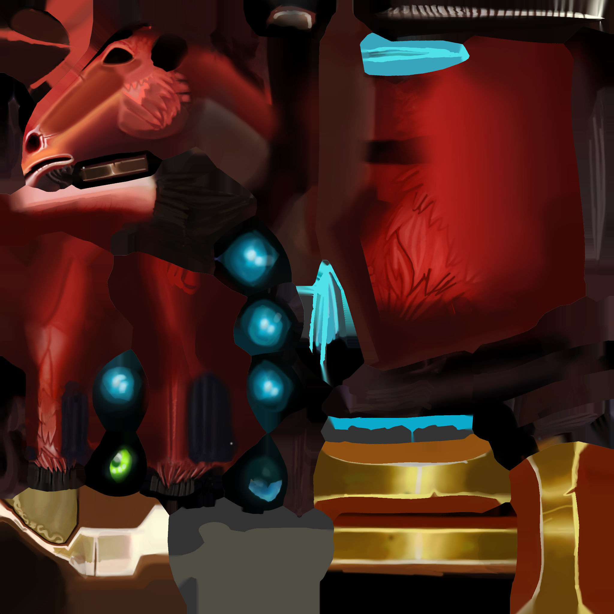 HandPainted Horse Mount Character 3D model CGTrader