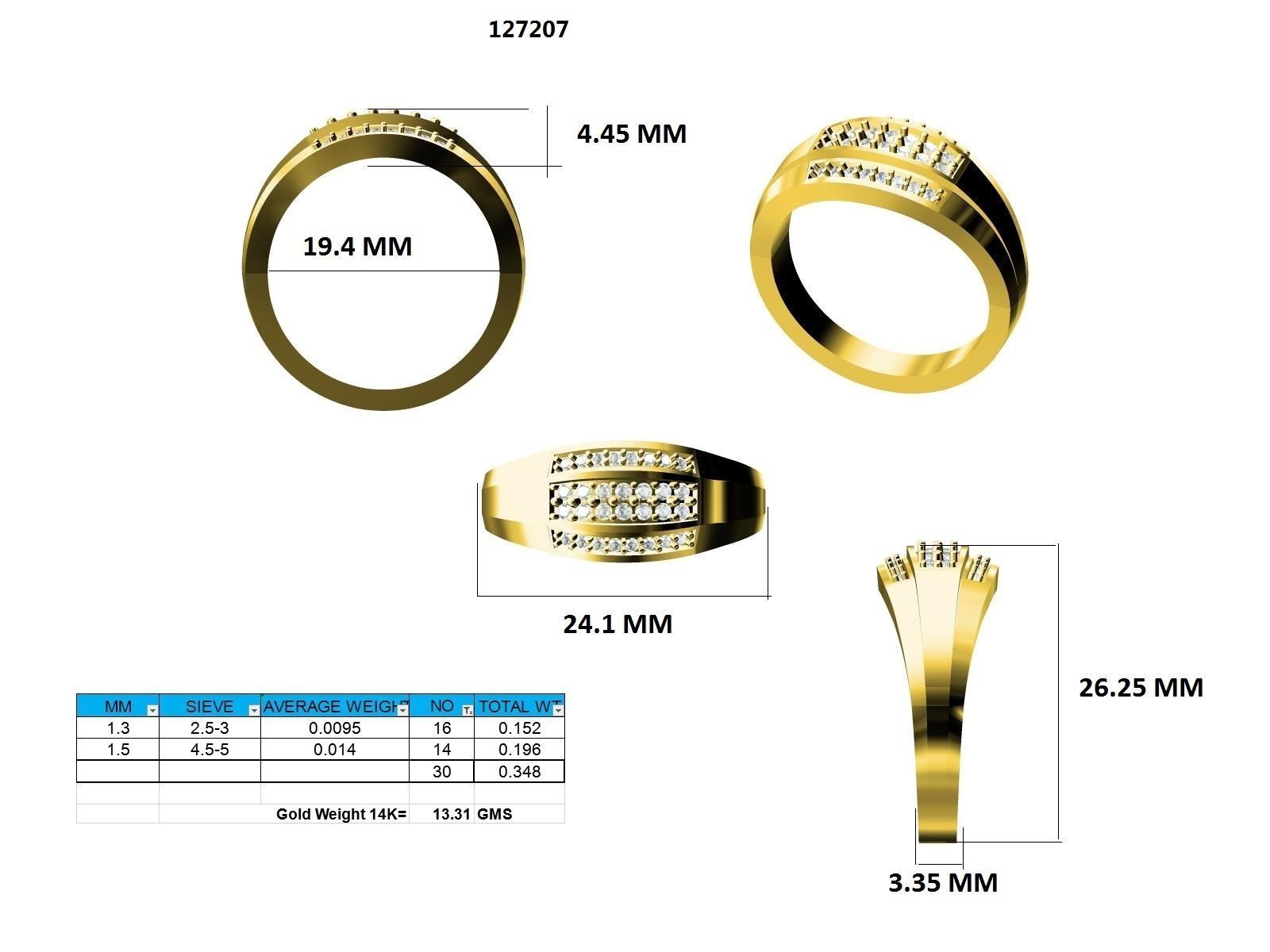 Ring - 127207 3D print model_12