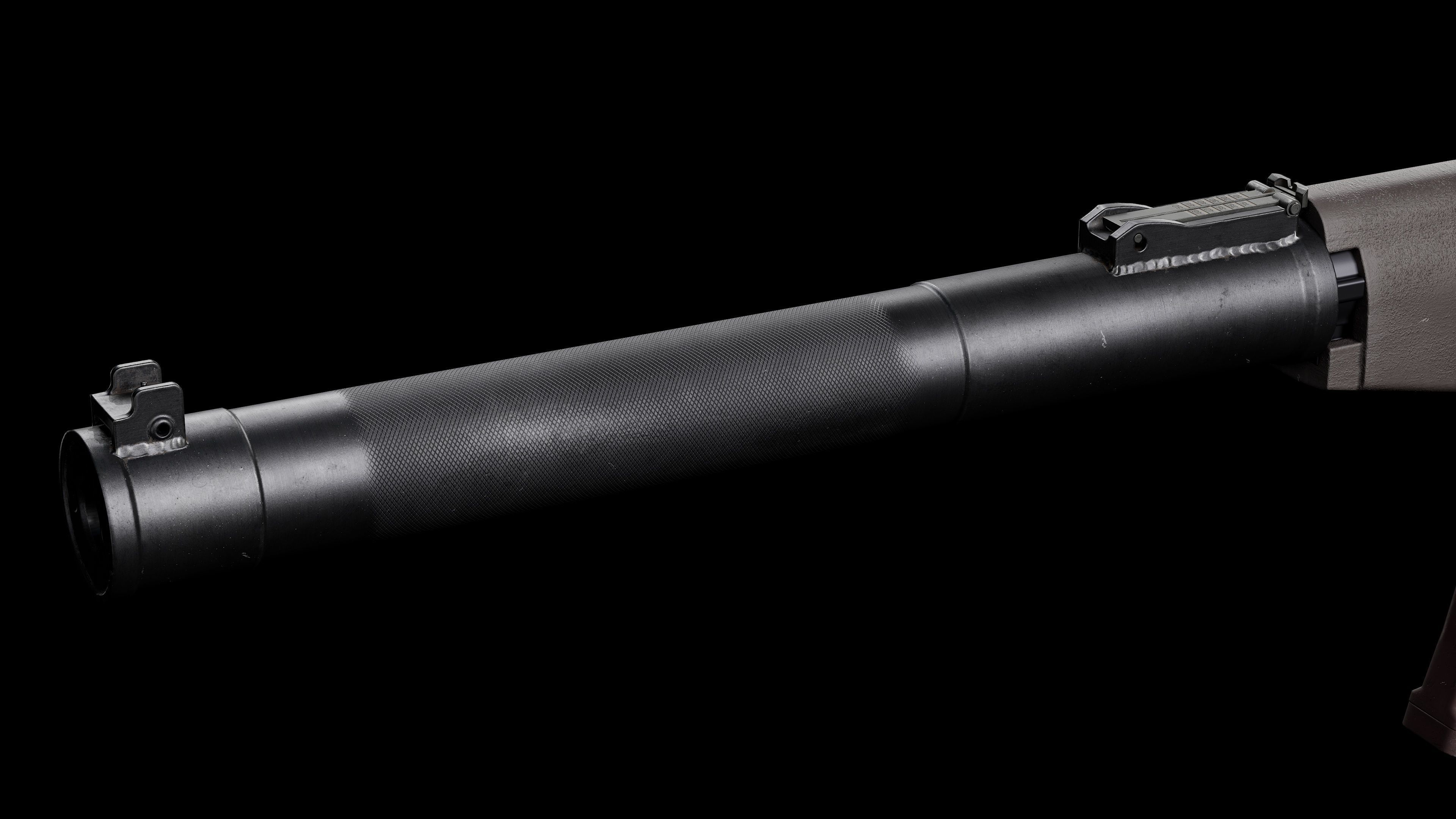 AS VAL russian rifle  Low-poly 3D model_11