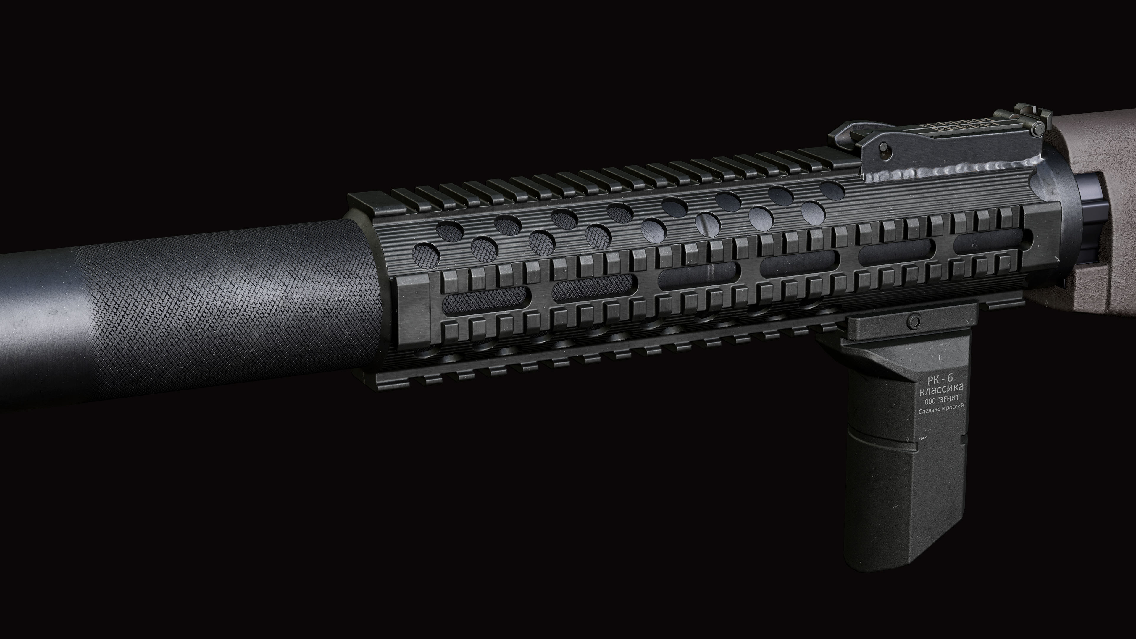 AS VAL russian rifle  Low-poly 3D model_4