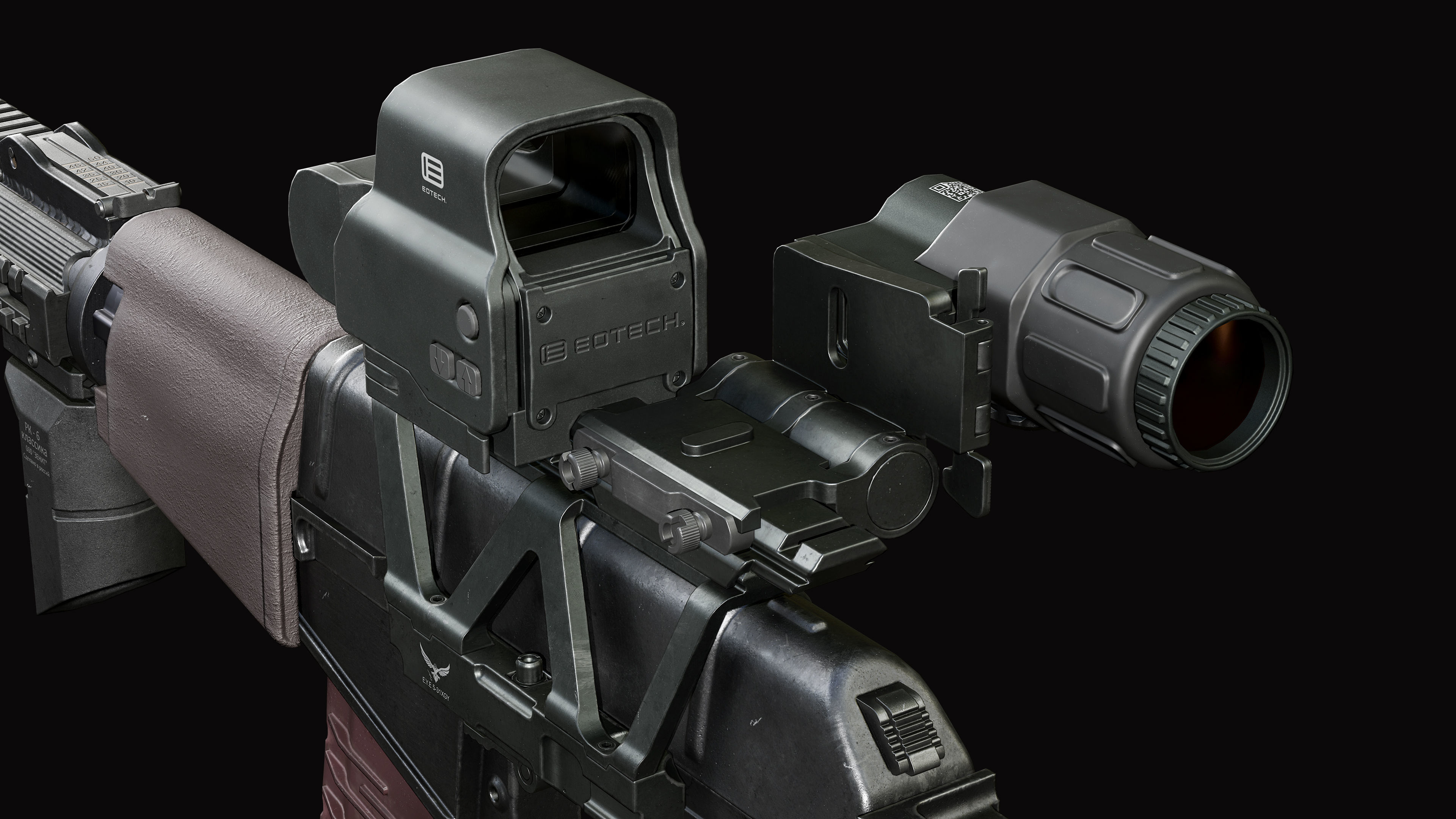 AS VAL russian rifle  Low-poly 3D model_6