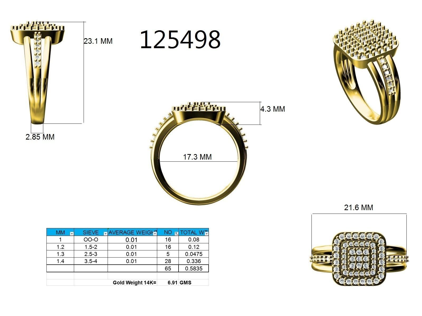 Ring - 125498 3D print model_12