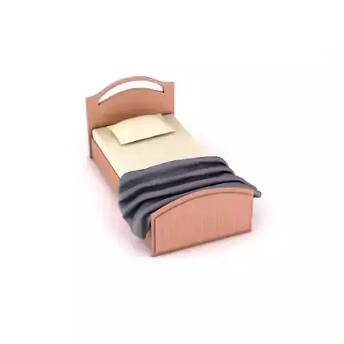 Wooden Single Bed