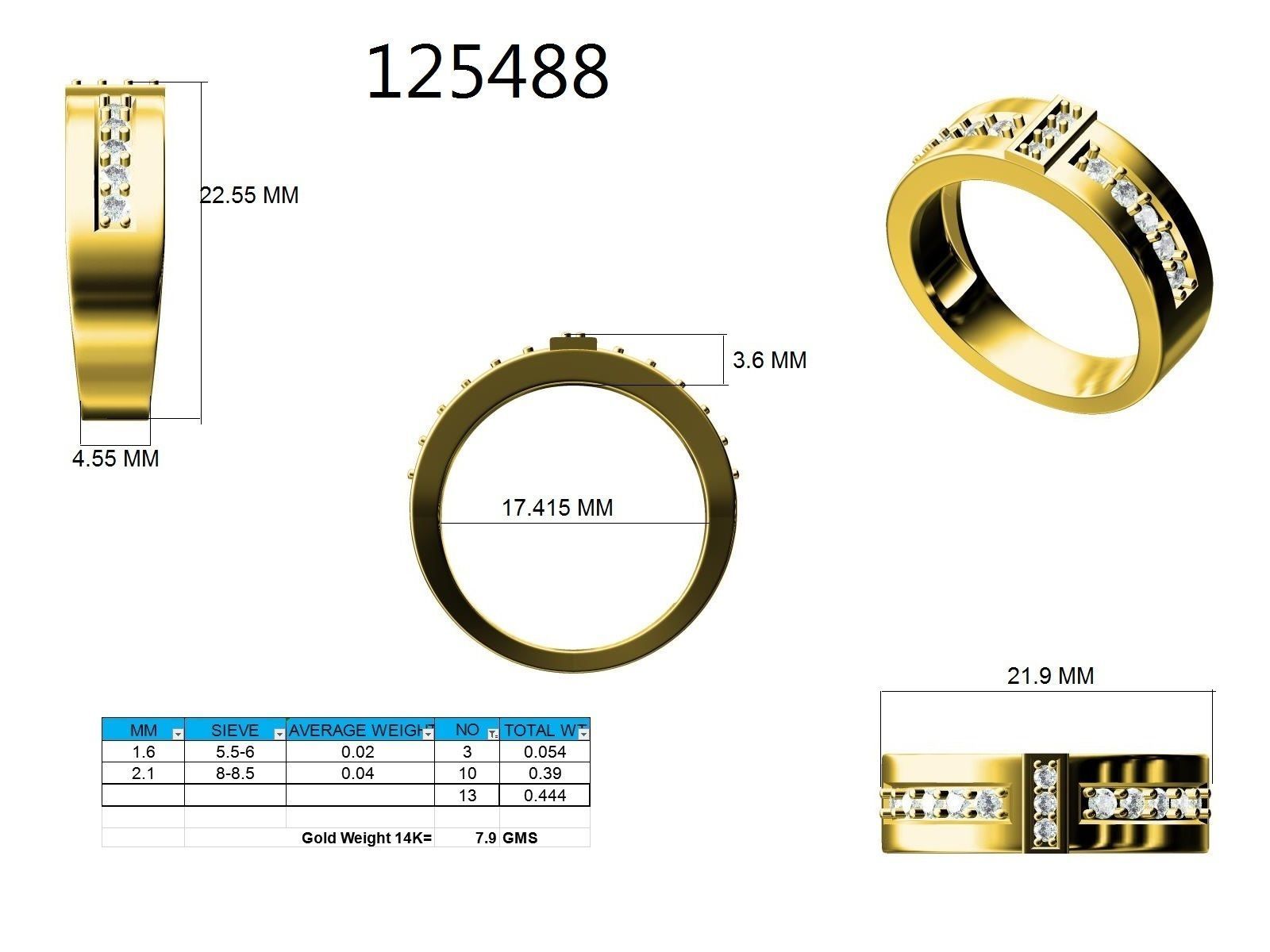 Ring - 125488 3D print model_12