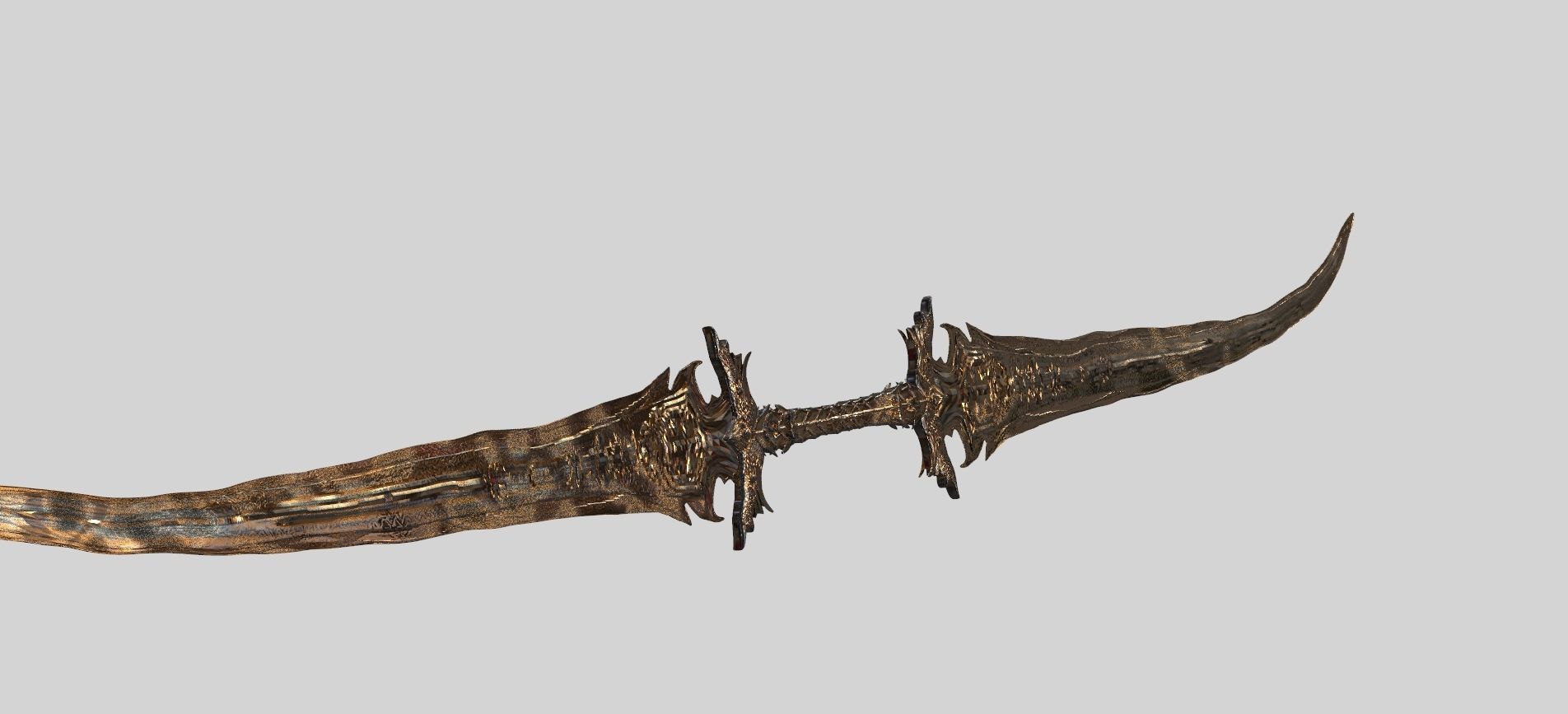 Sword Duel handed 3D model_1