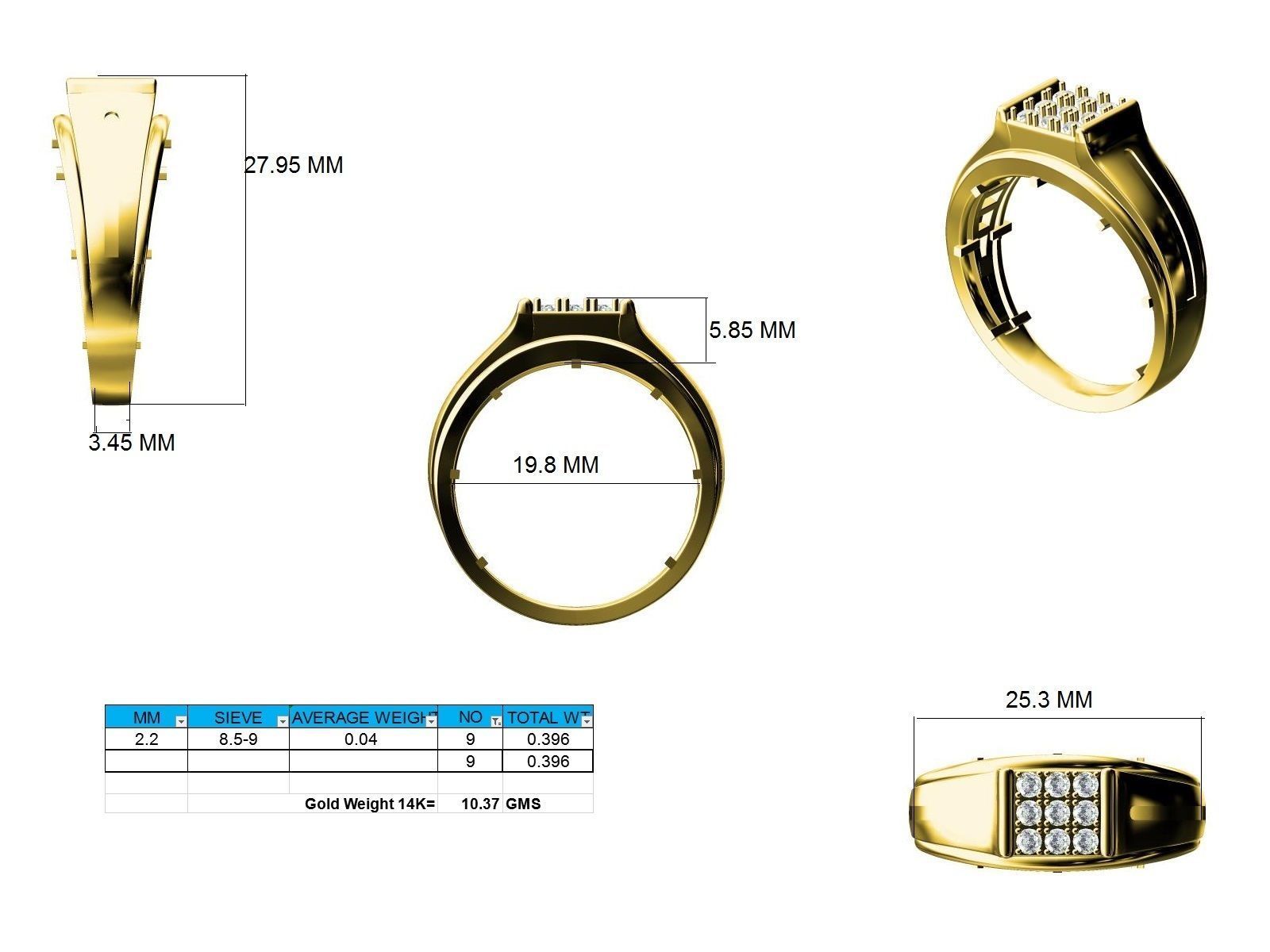 Ring - 125283 3D print model_12