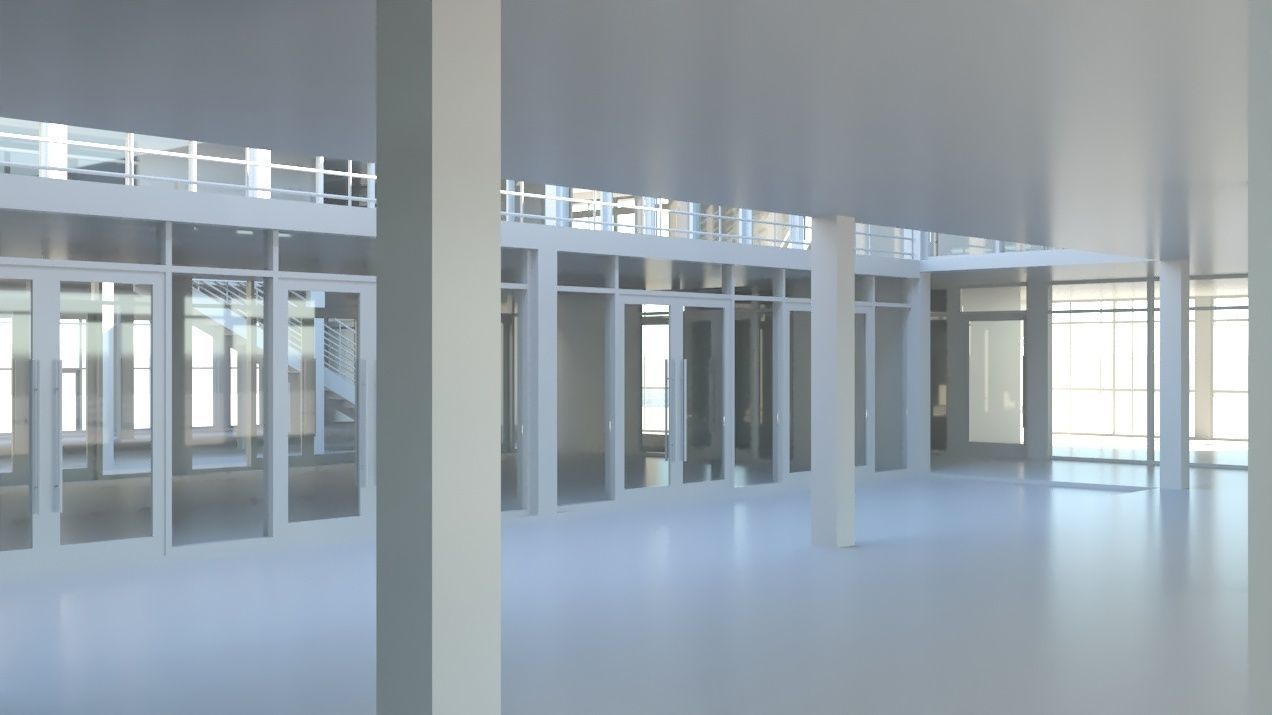 University High School Building 3D model_2