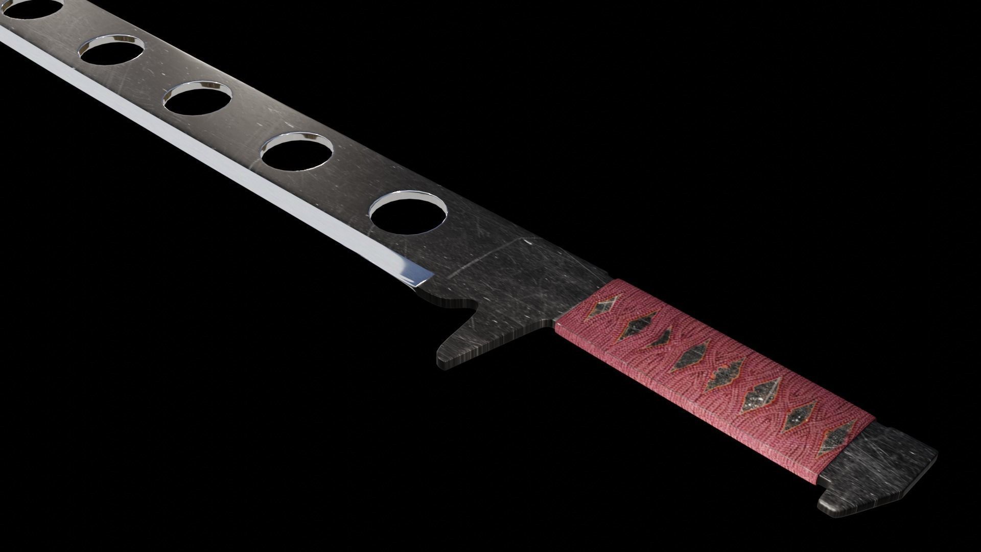 Lightweight Sword high-poly Free low-poly 3D model_2