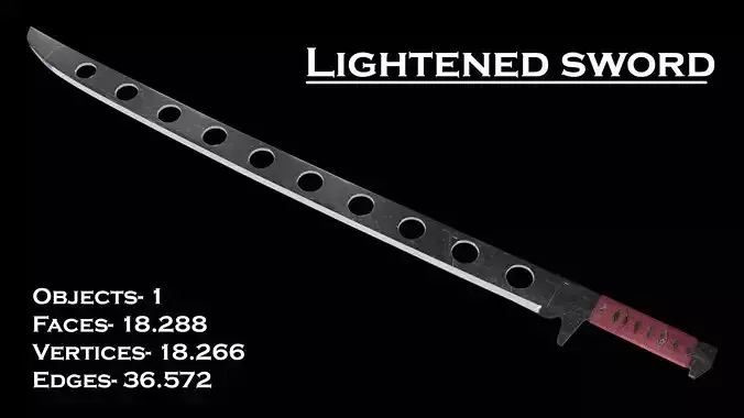 Lightweight Sword high-poly