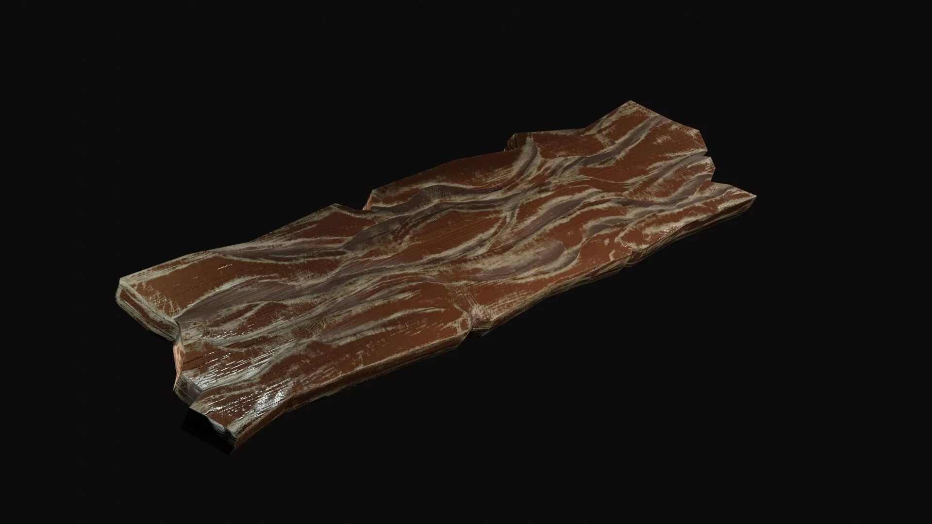 Stylized Wood Plank 3D model