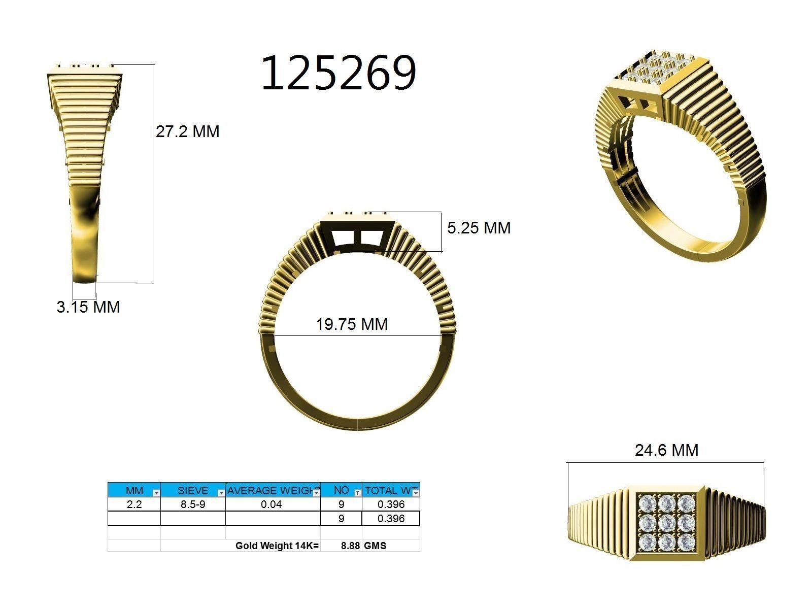 Ring - 125269 3D print model_8