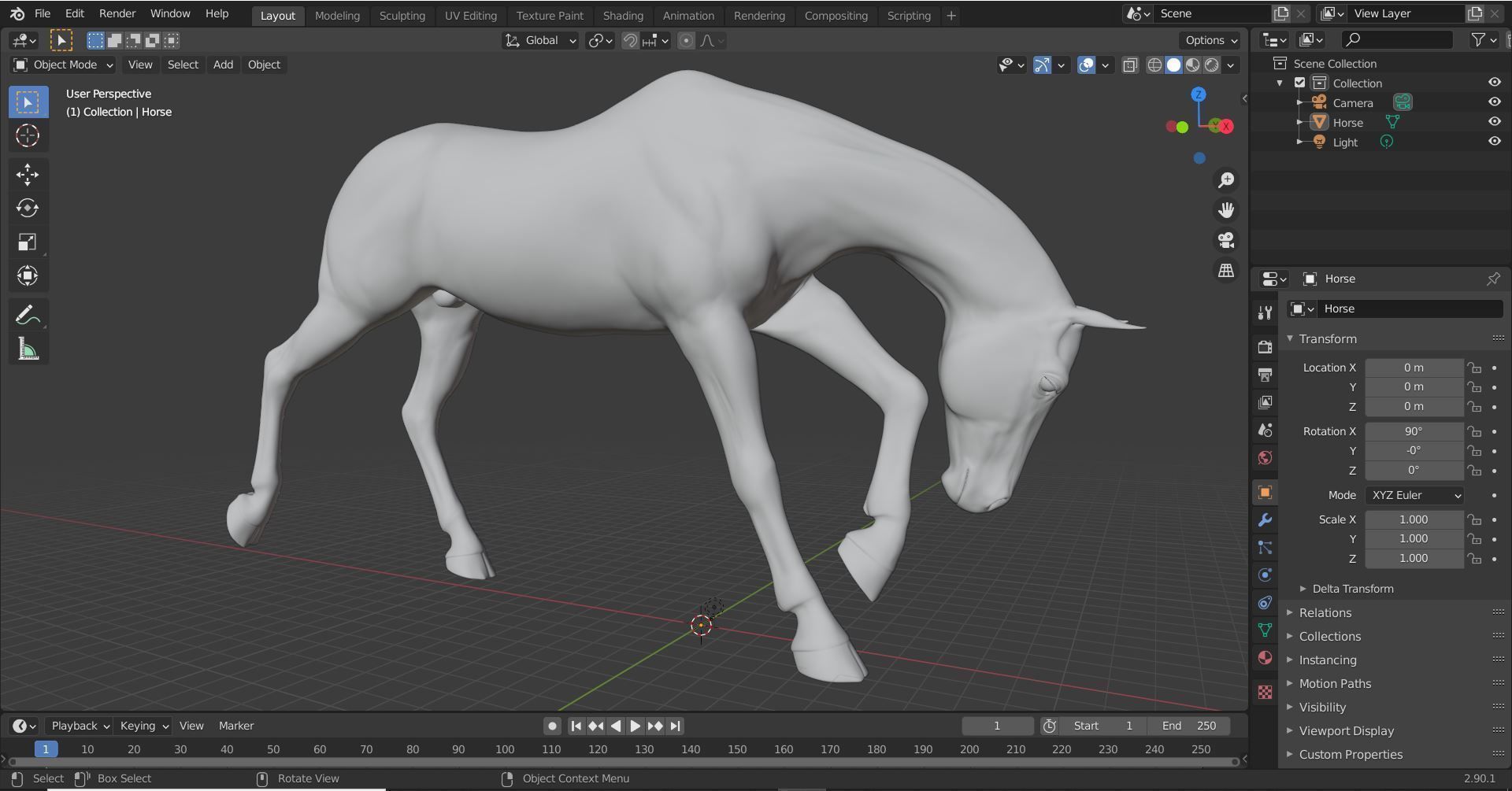 Horse 036 3D print model_15