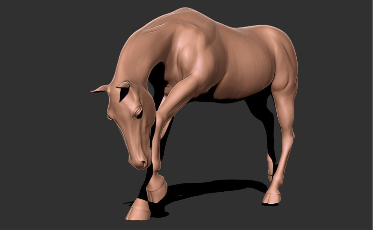 Horse 036 3D print model_3
