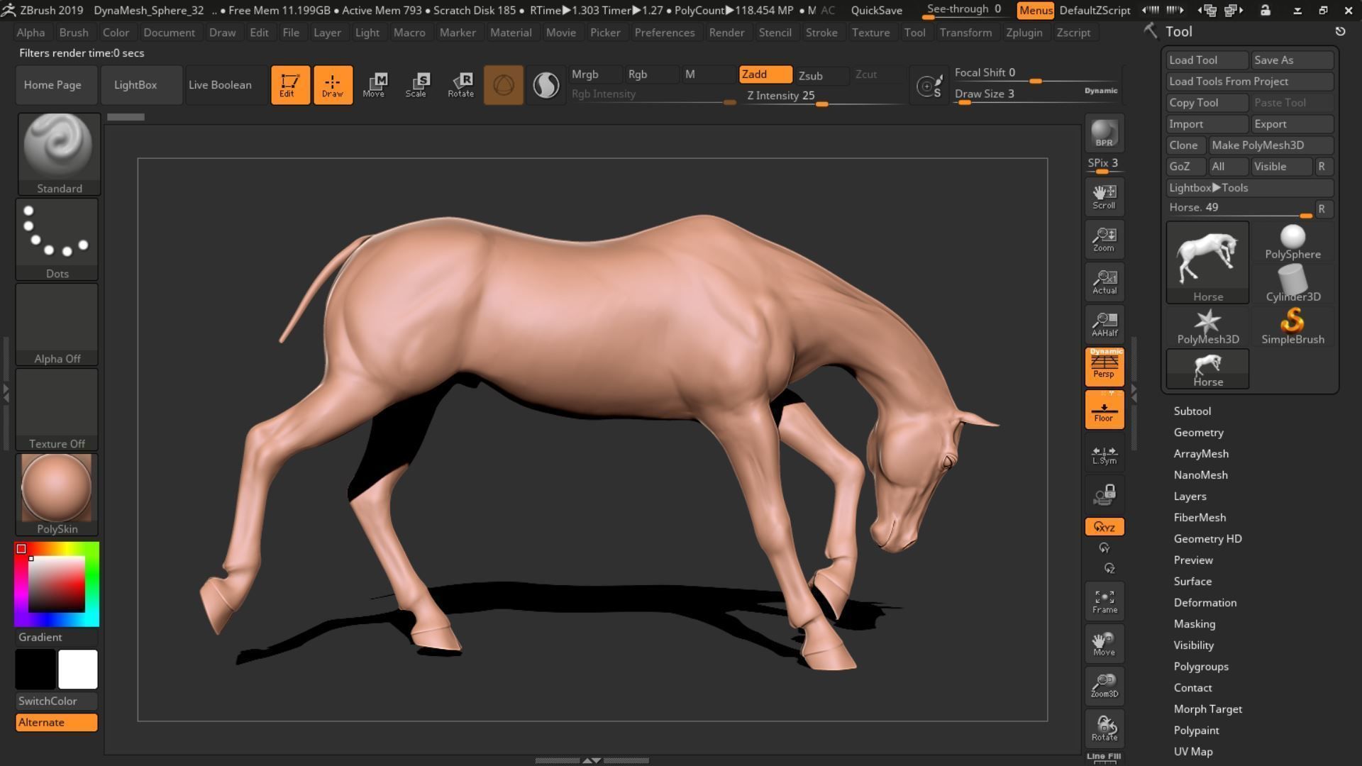 Horse 036 3D print model_14