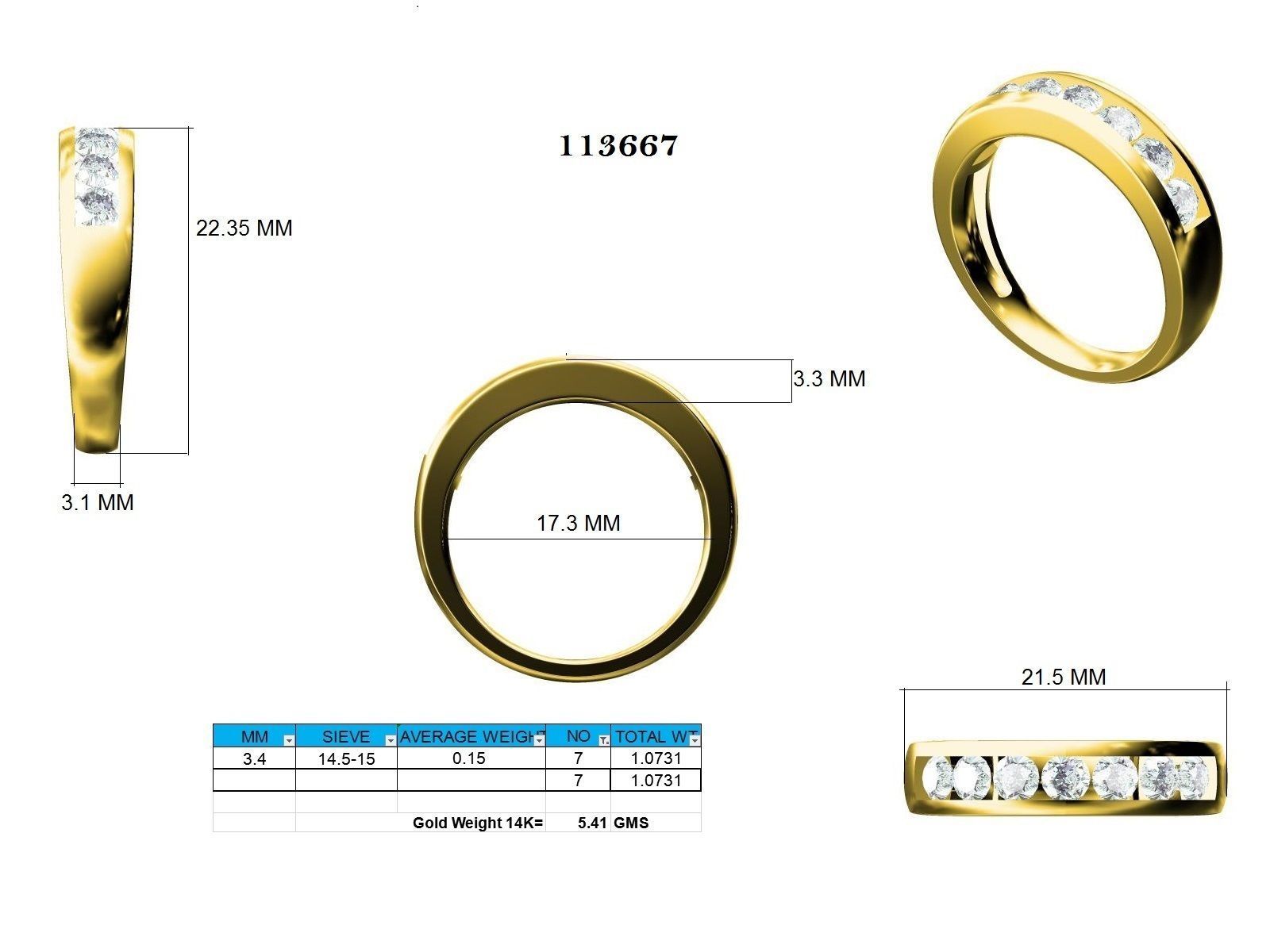Ring - 113667 3D print model_12