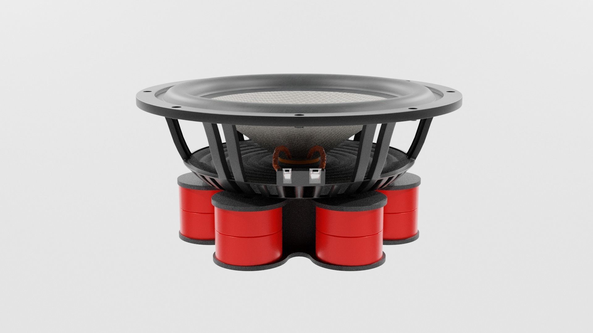 Speaker Woofer Focal Kit - Blender 3d 3D model_6