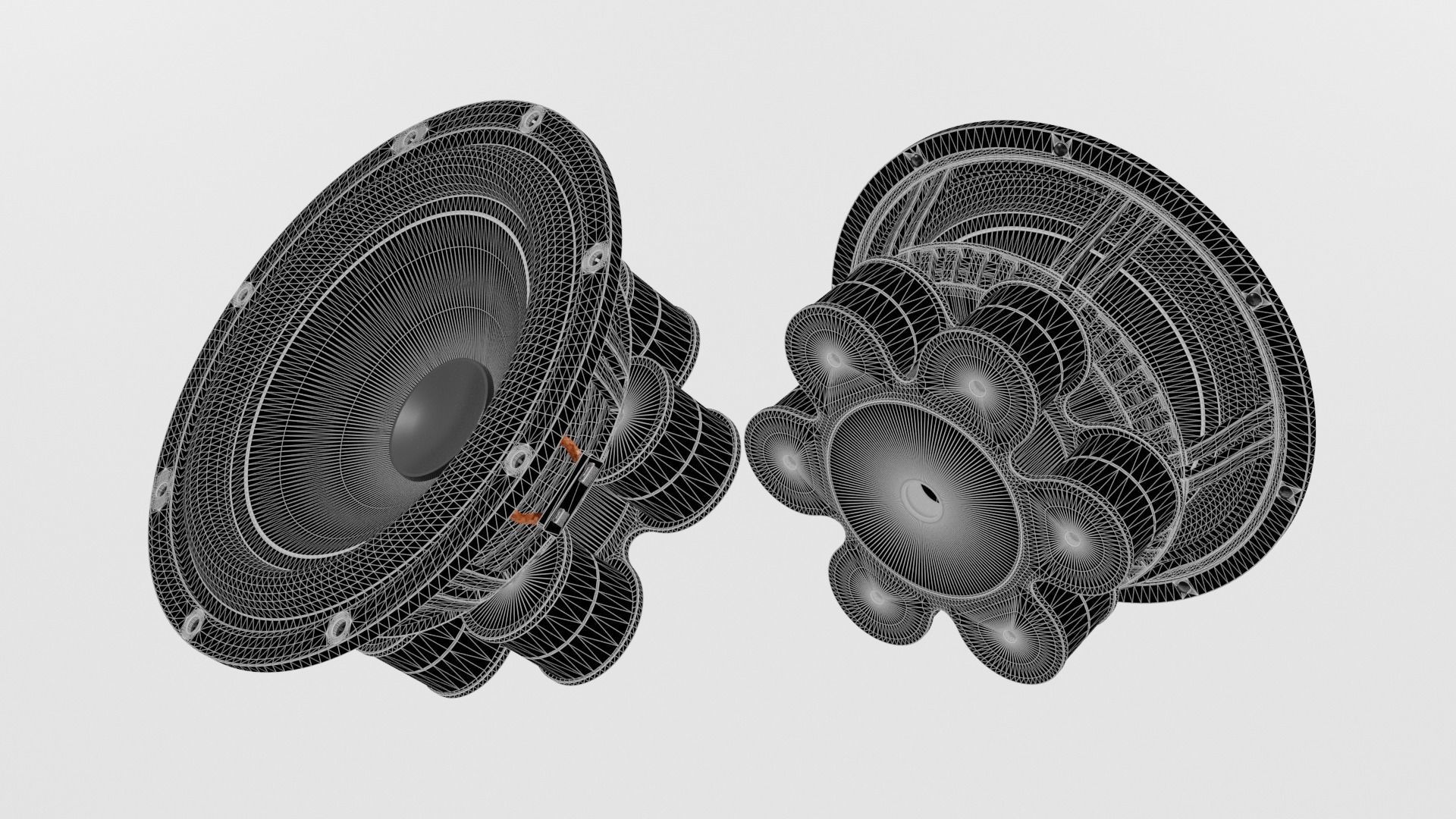 Speaker Woofer Focal Kit - Blender 3d 3D model_22