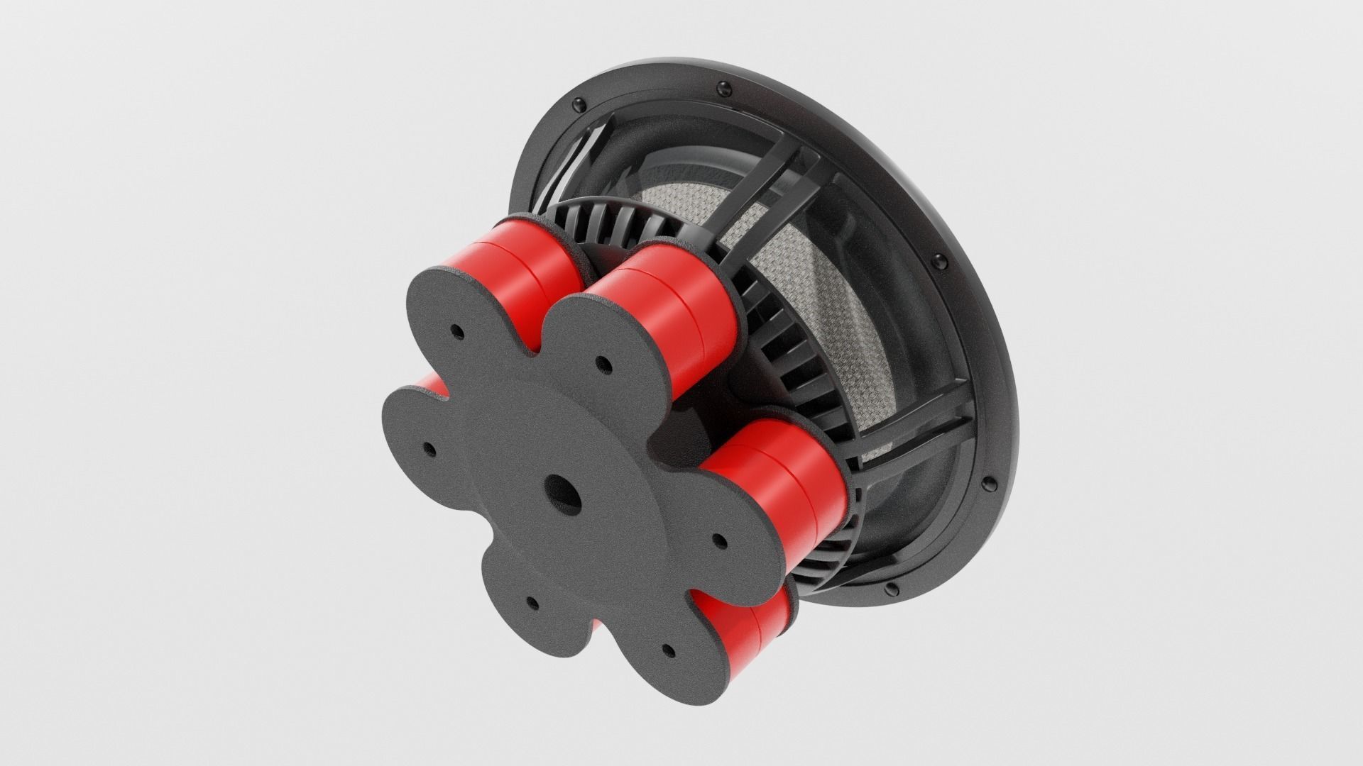 Speaker Woofer Focal Kit - Blender 3d 3D model_11