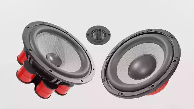 Speaker Woofer Focal Kit - Blender 3d 3D model