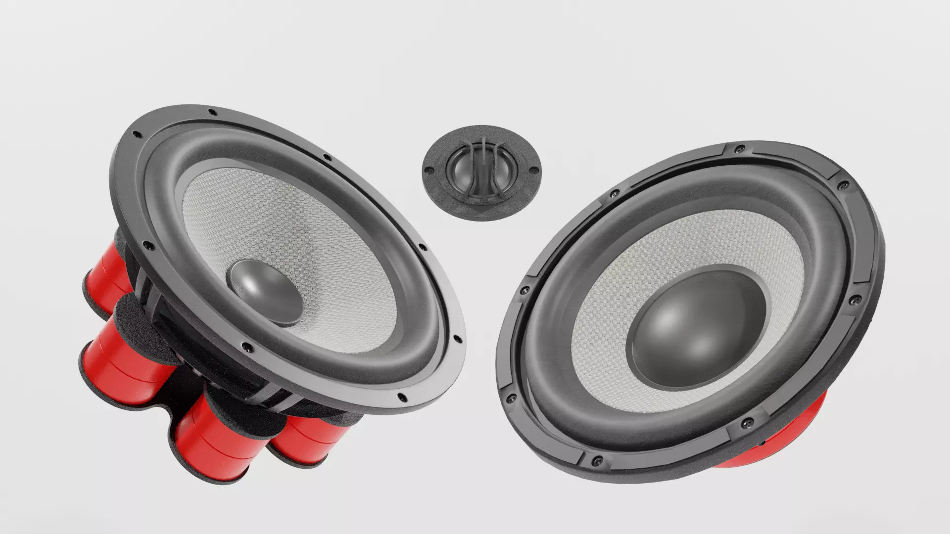 Speaker Woofer Focal Kit - Blender 3d 3D model_0