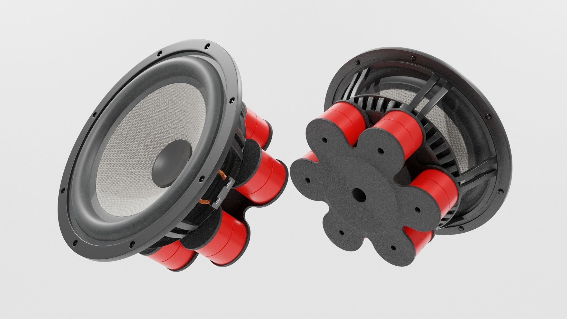 Speaker Woofer Focal Kit - Blender 3d 3D model_1