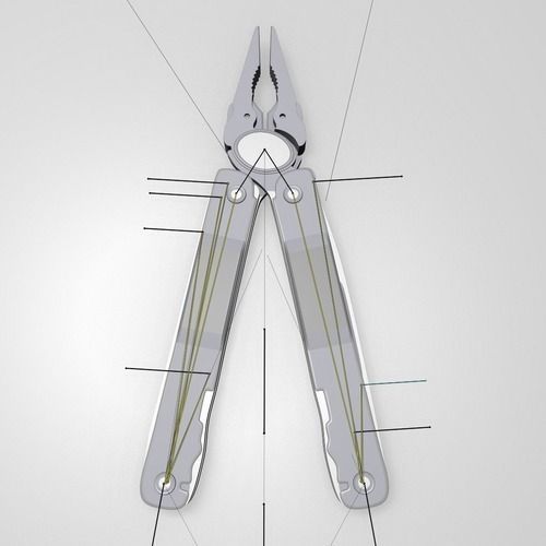 Universal Tool Low-poly 3D model_9