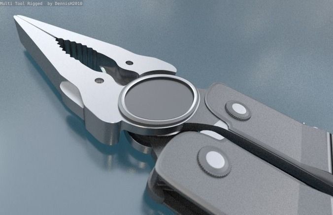 Universal Tool Low-poly 3D model_17