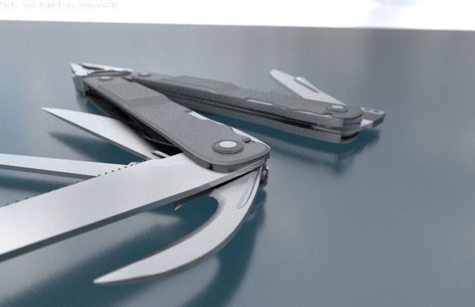 Universal Tool Low-poly 3D model_19