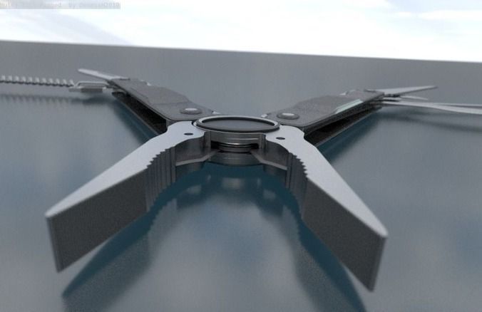 Universal Tool Low-poly 3D model_20