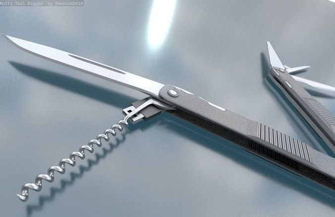 Universal Tool Low-poly 3D model_16