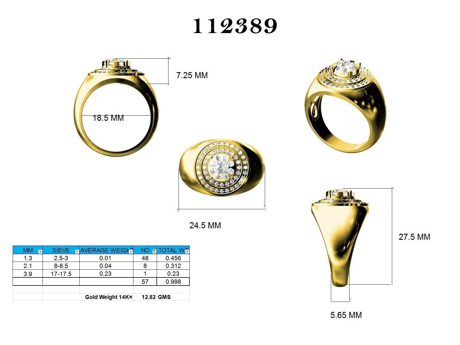 Ring - 112389 3D print model_12