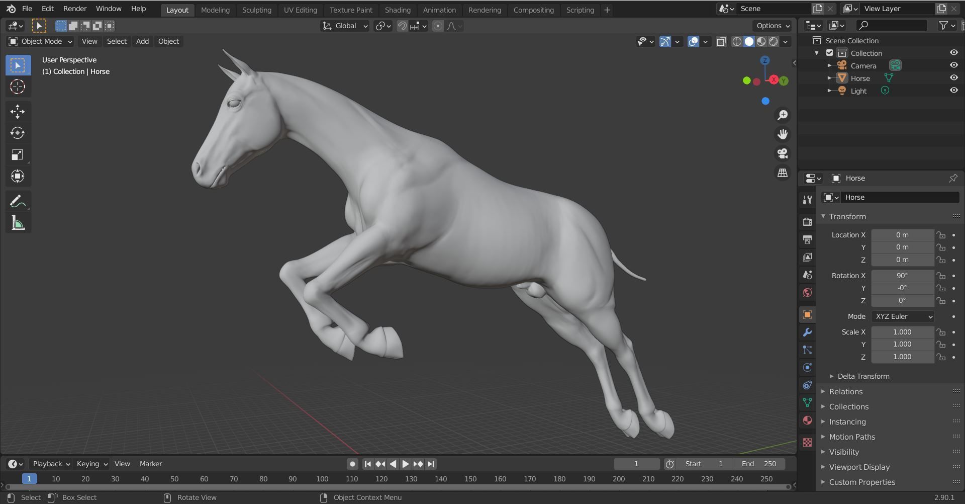 Horse 040 3D print model_15