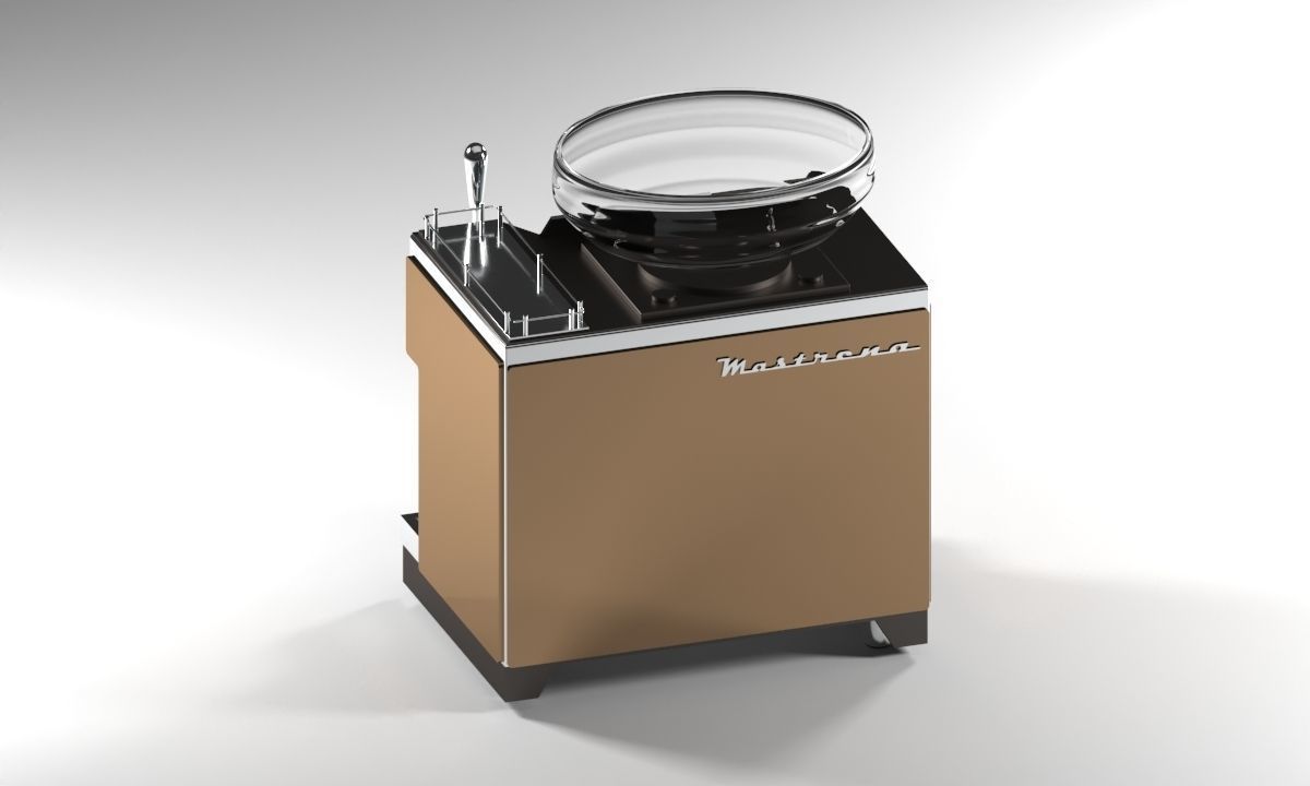 Starbuck Coffee Espresso Machine Low-poly 3D model_3