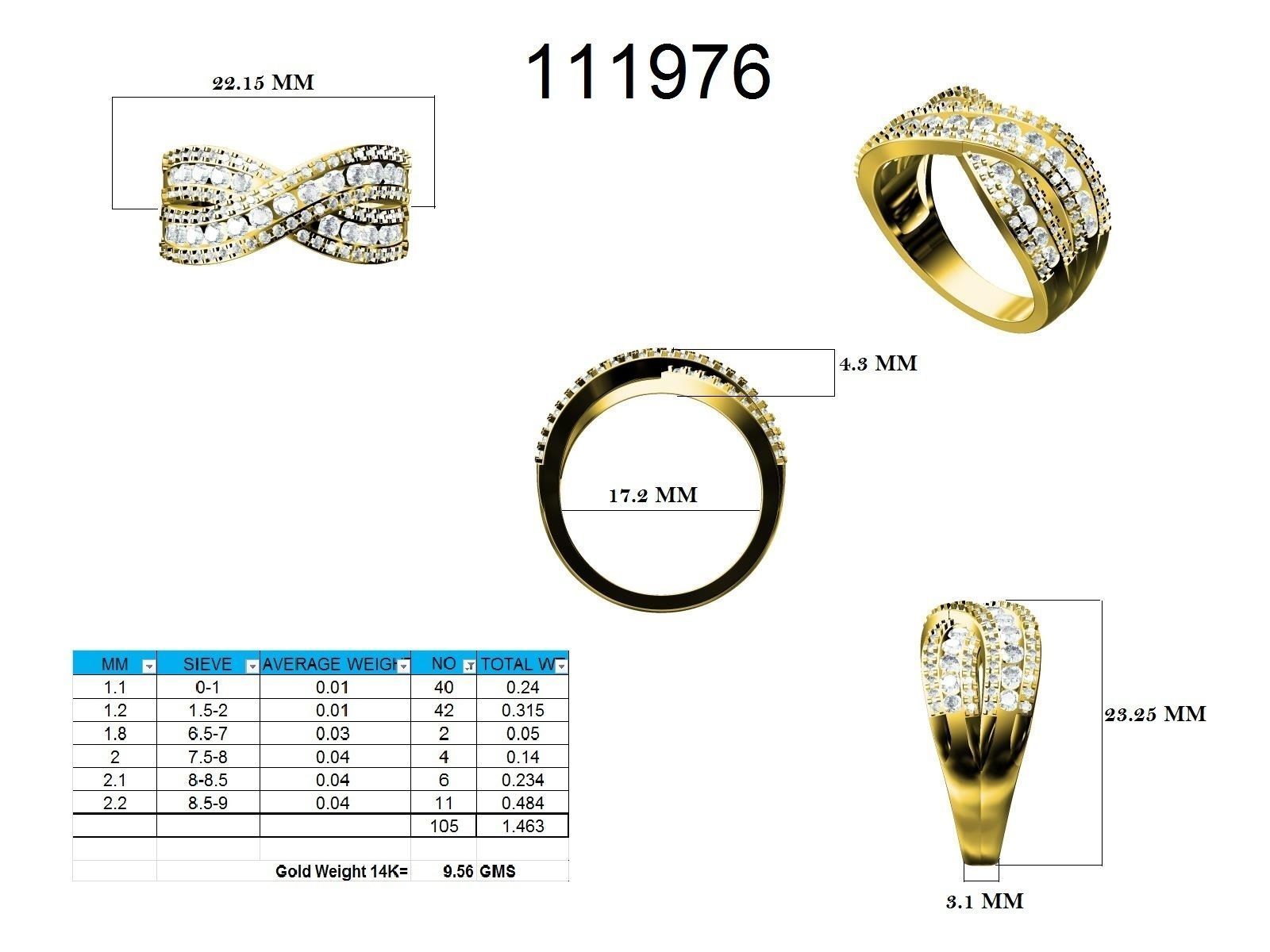 Ring - 111976 3D print model_12